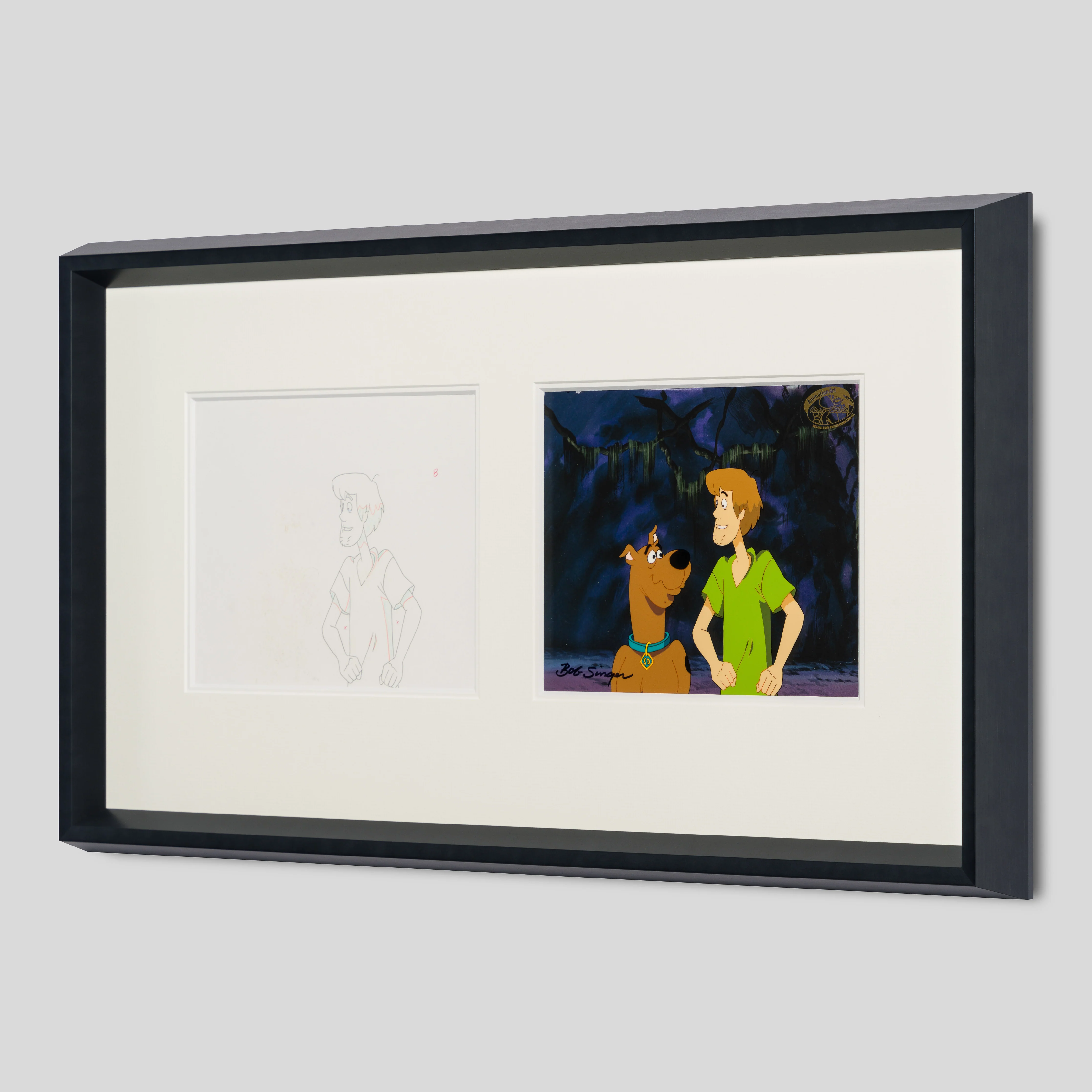Scooby Doo and Shaggy (7) Original Production Cel and Drawing - Image 2