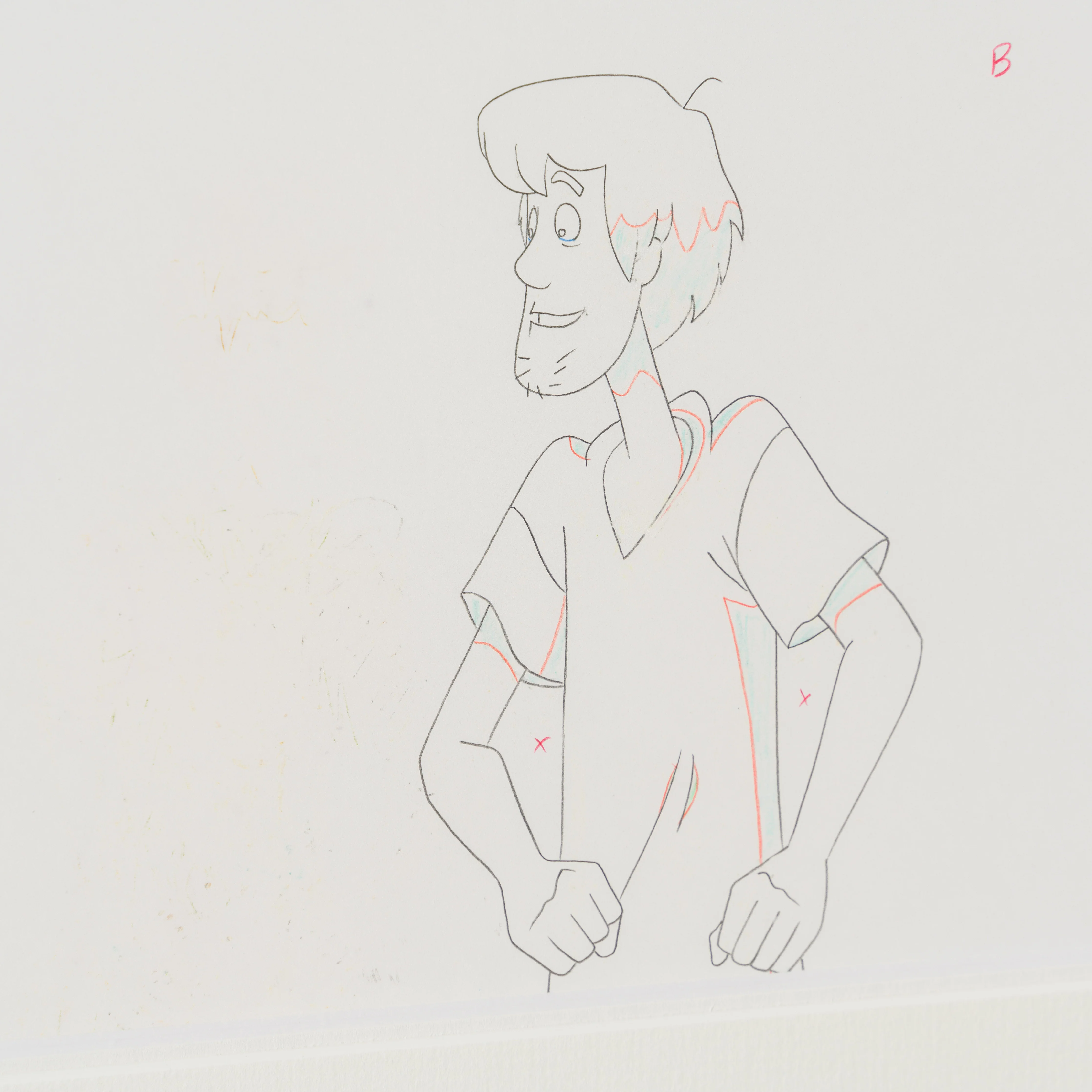 Scooby Doo and Shaggy (7) Original Production Cel and Drawing - Image 4