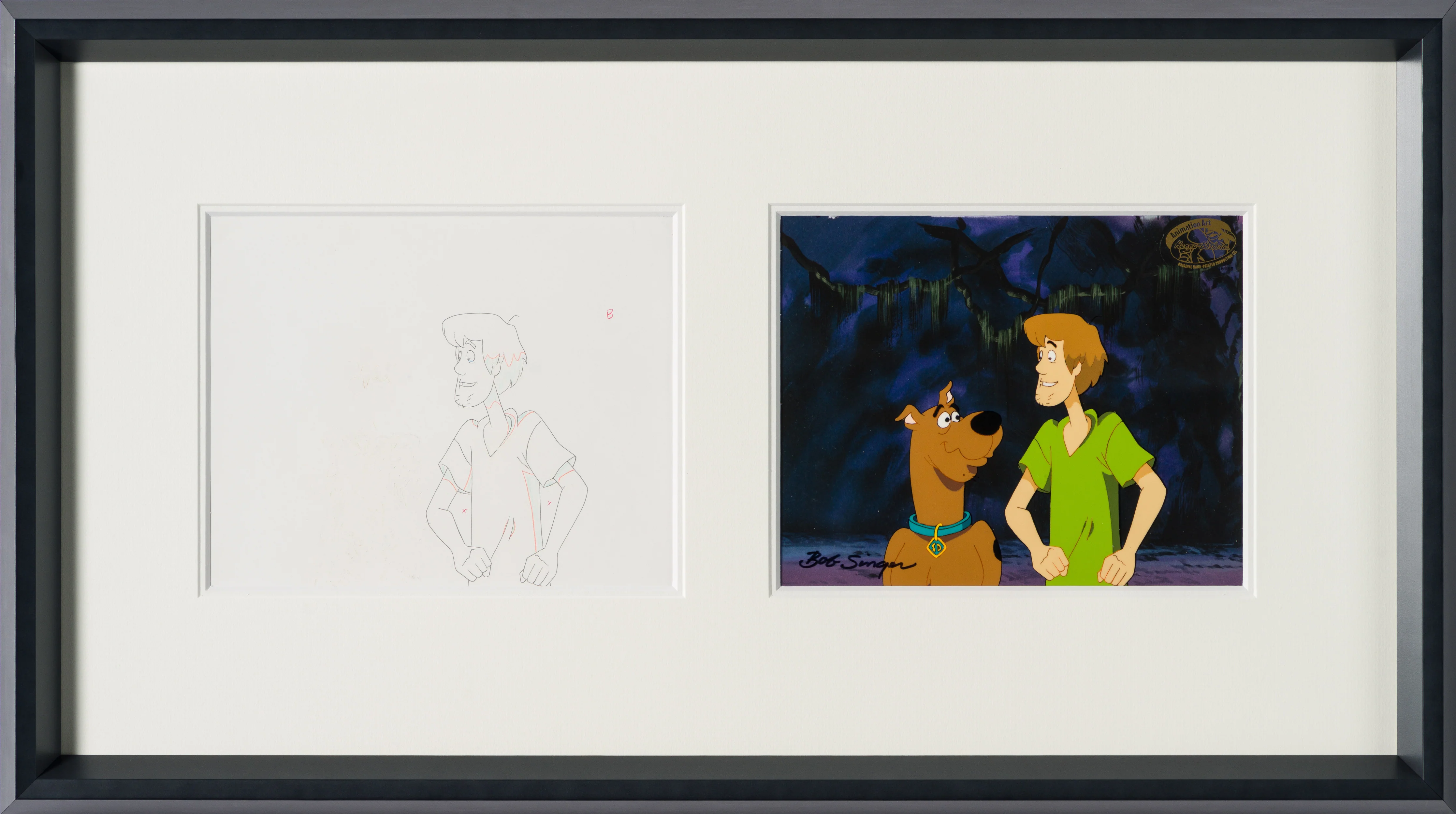 Scooby Doo and Shaggy (7) Original Production Cel and Drawing - Image 7