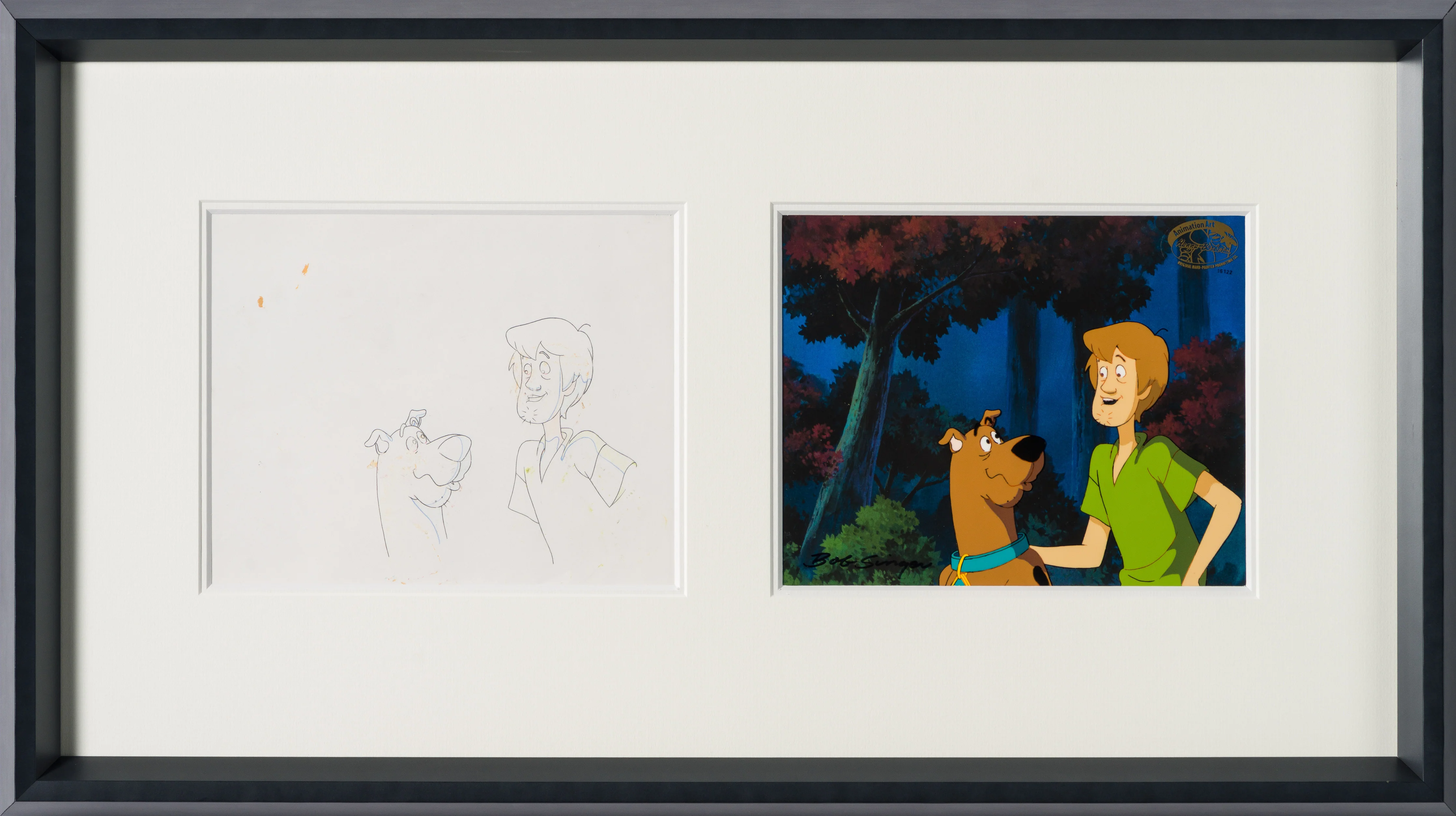 Scooby Doo and Shaggy (8) Original Production Cel and Drawing - Image 7