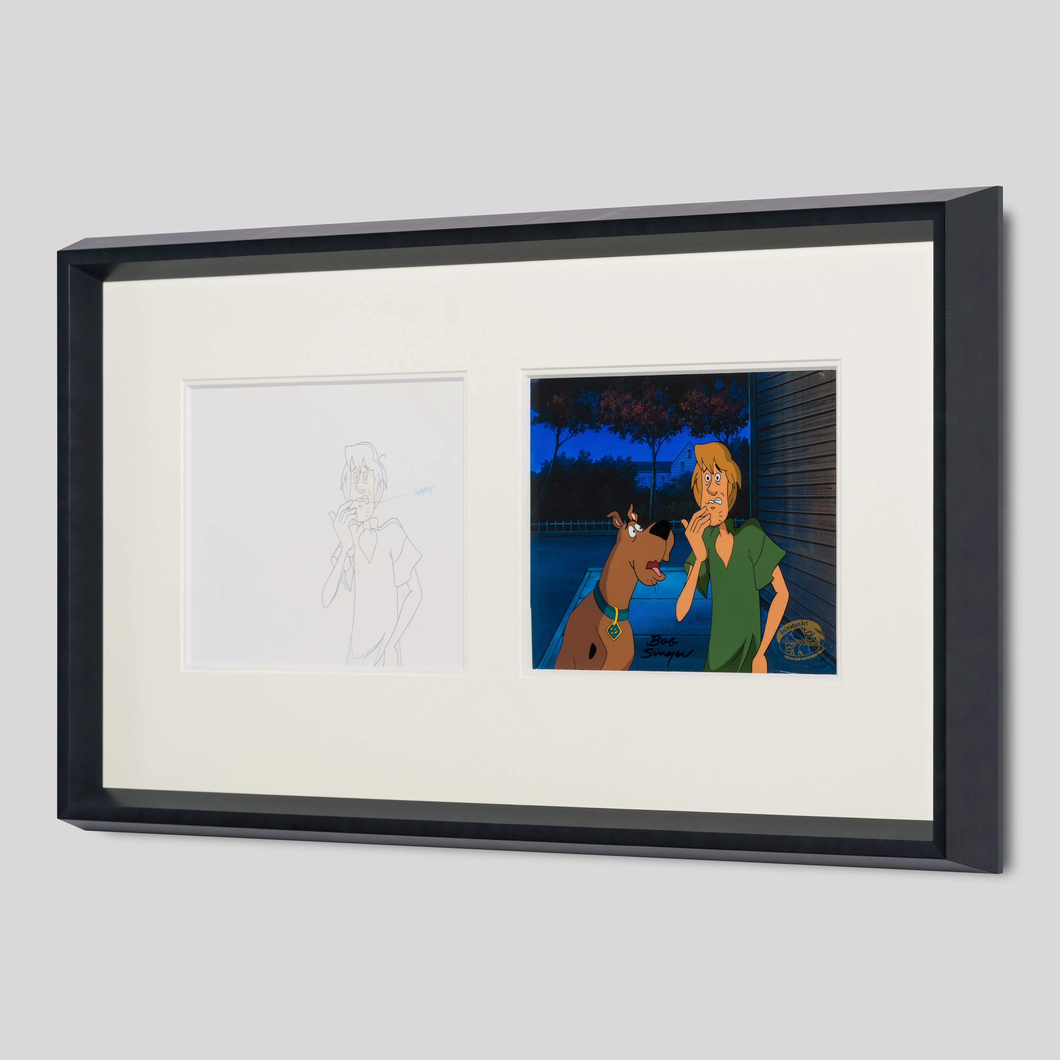 Scooby, Shaggy (9) Original Production Cel and Drawing - Image 2