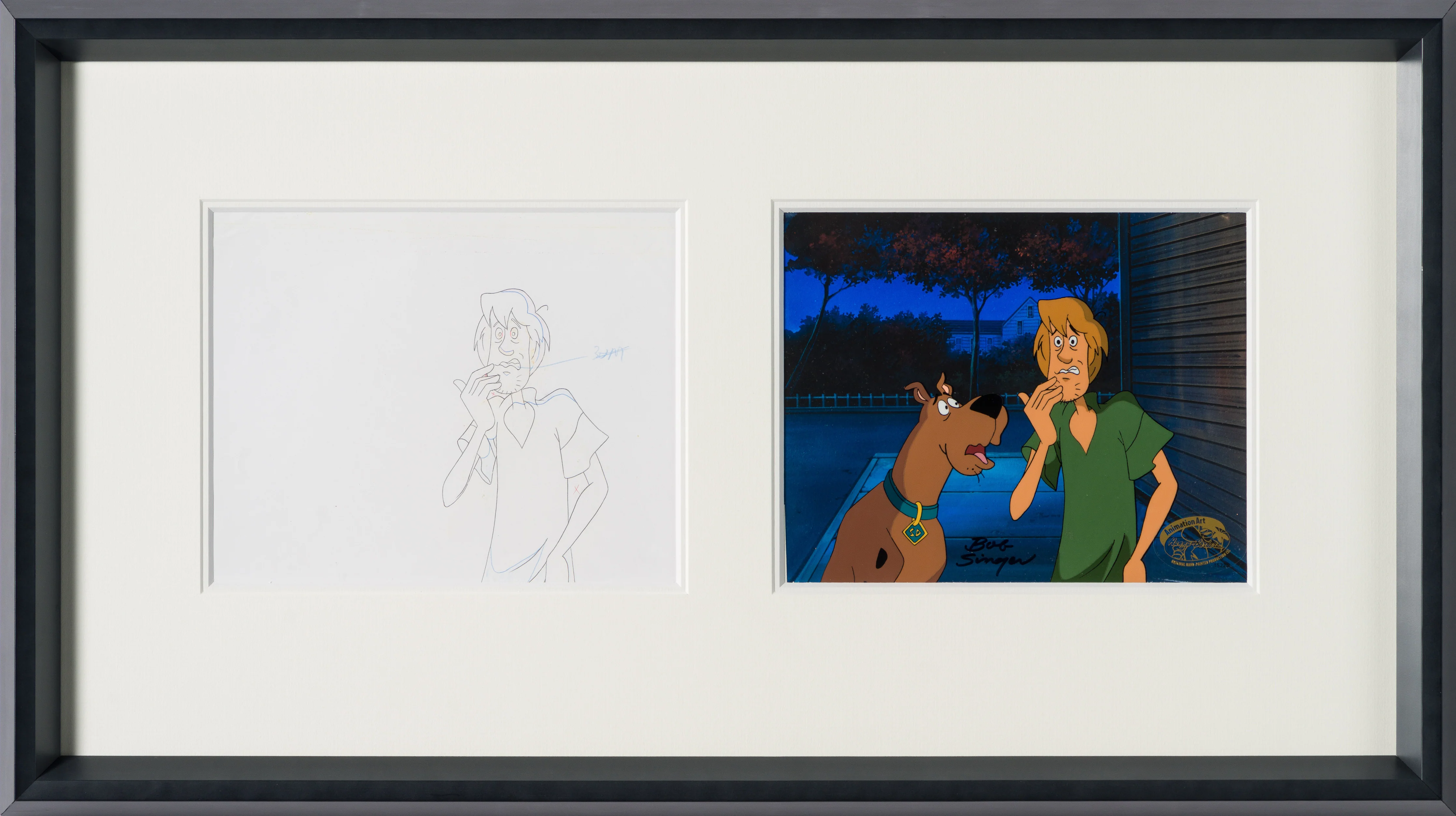 Scooby, Shaggy (9) Original Production Cel and Drawing - Image 7