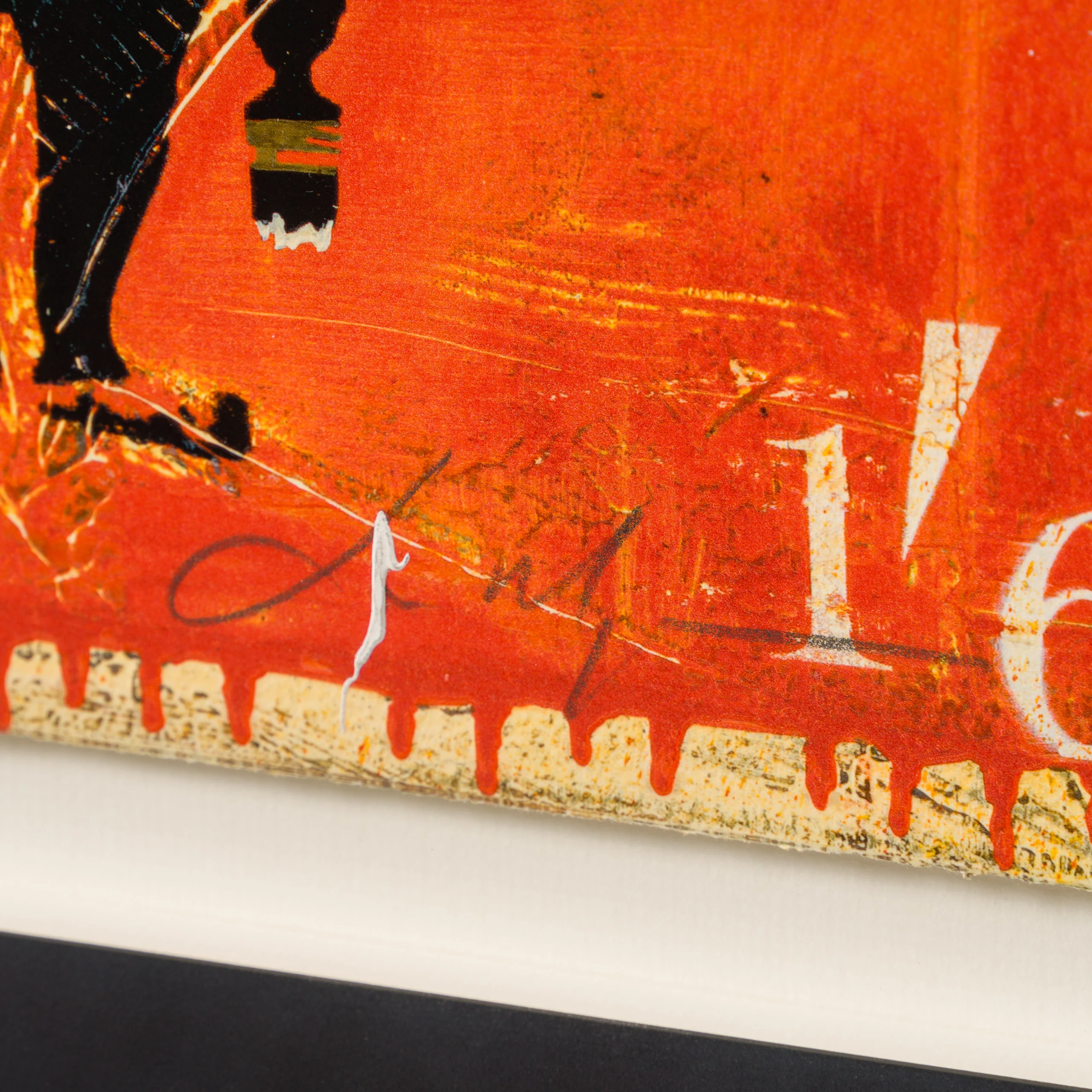 If You Ever Leave Me... (Orange) Hand Embellished Unique 7 - Image 3