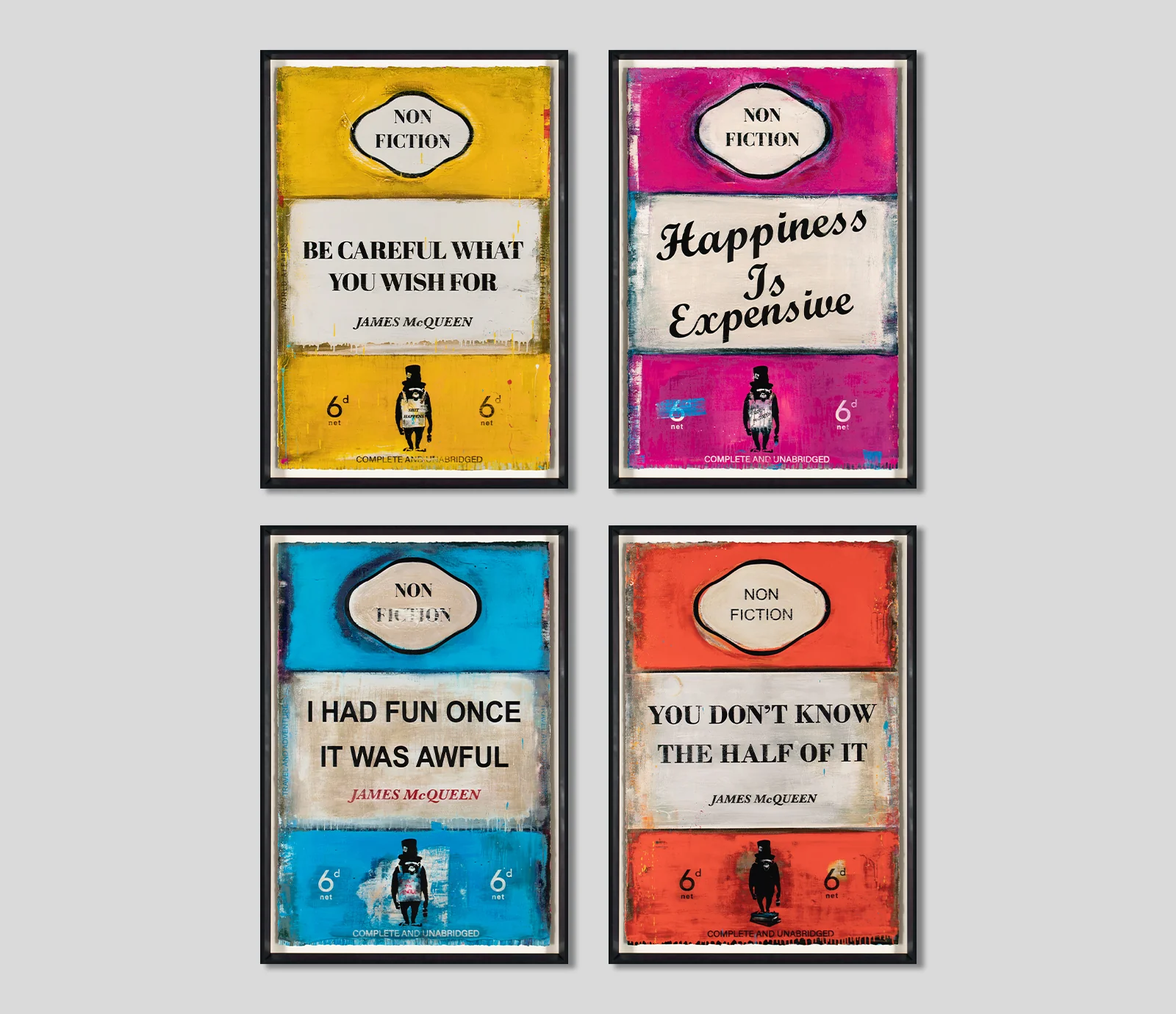 Non-Fiction - Framed Set of Four