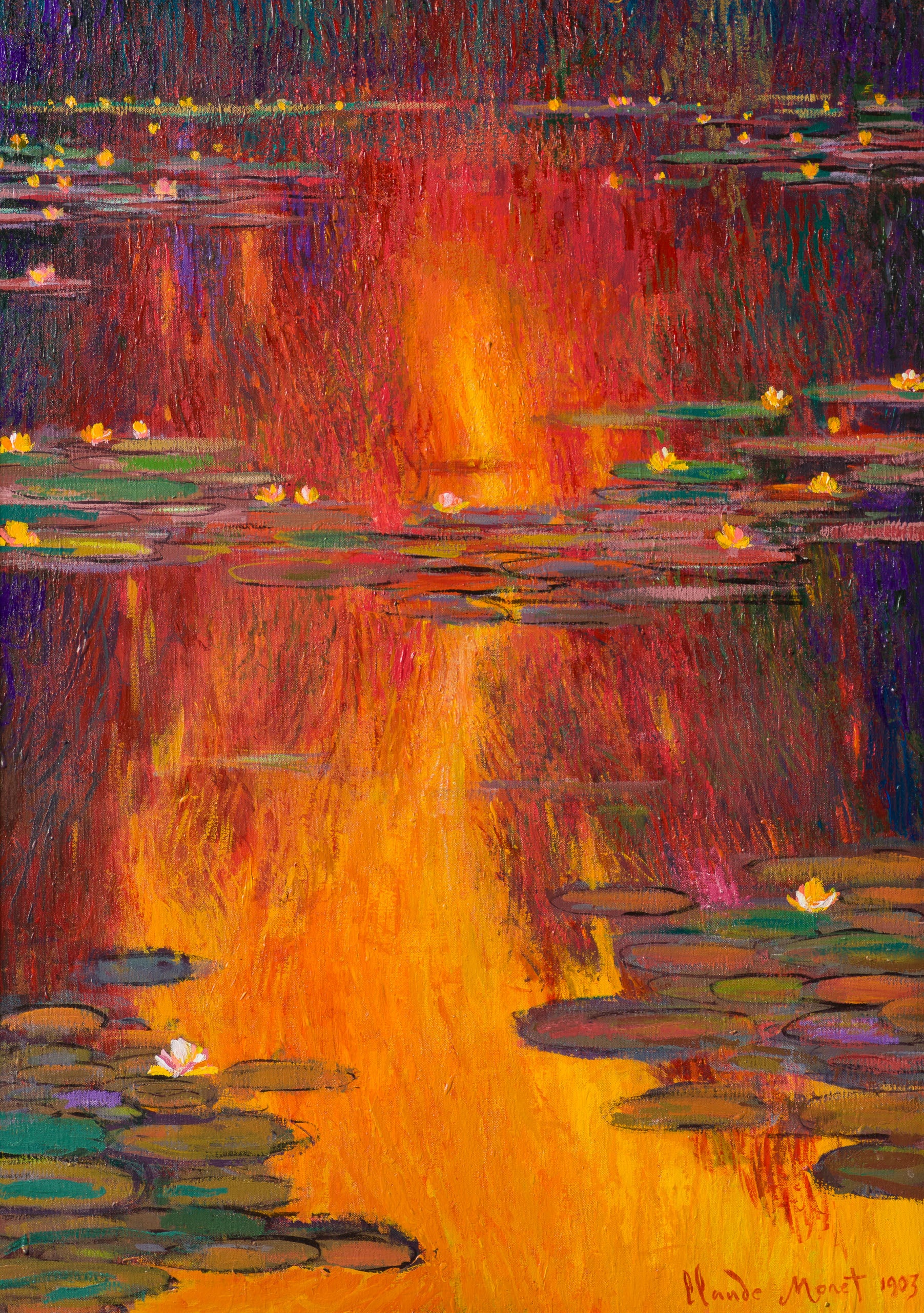 After Claude Monet Water Lilies Evening Effects Cloud Series, 1904 - Image 7