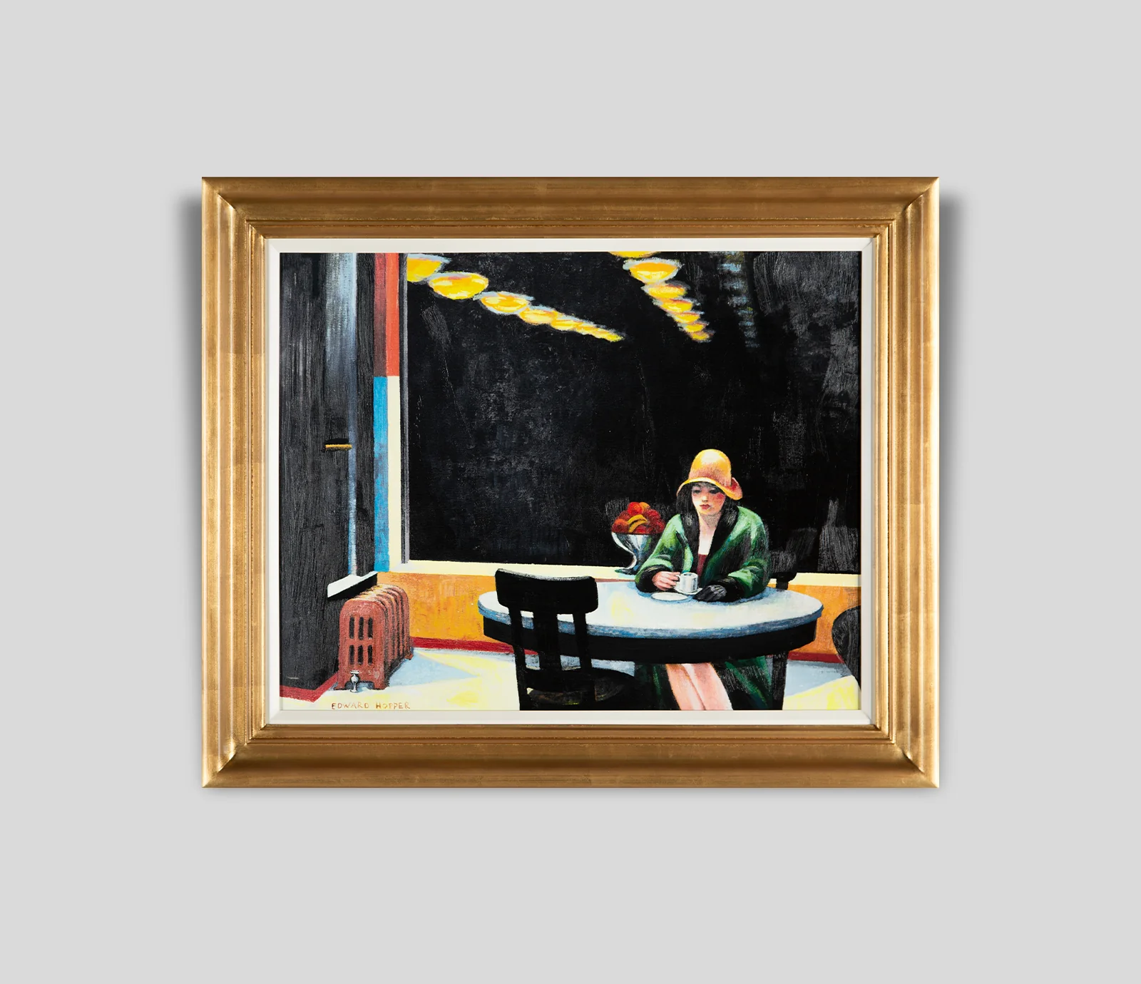 Automat, 1927' In The Style of Edward Hopper