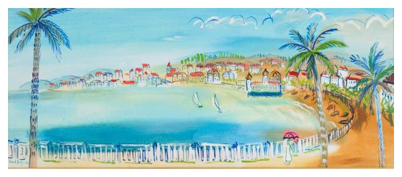 Baie Des Anges, Nice, 1926 (In The Style Of Raoul Dufy) - Image 2