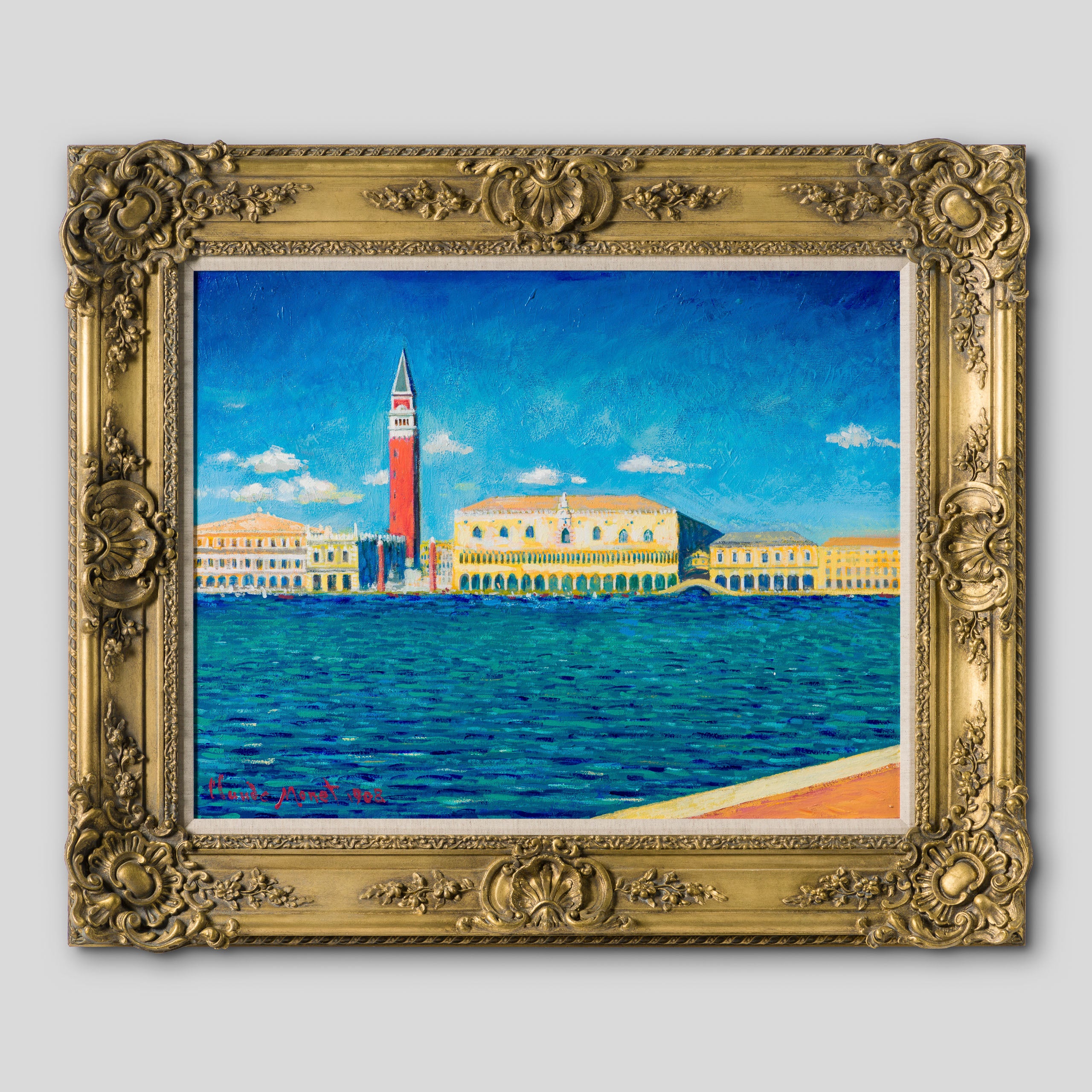 Ducal Palace & Campanile San Marco In The Style Of Claude Monet, 1908
