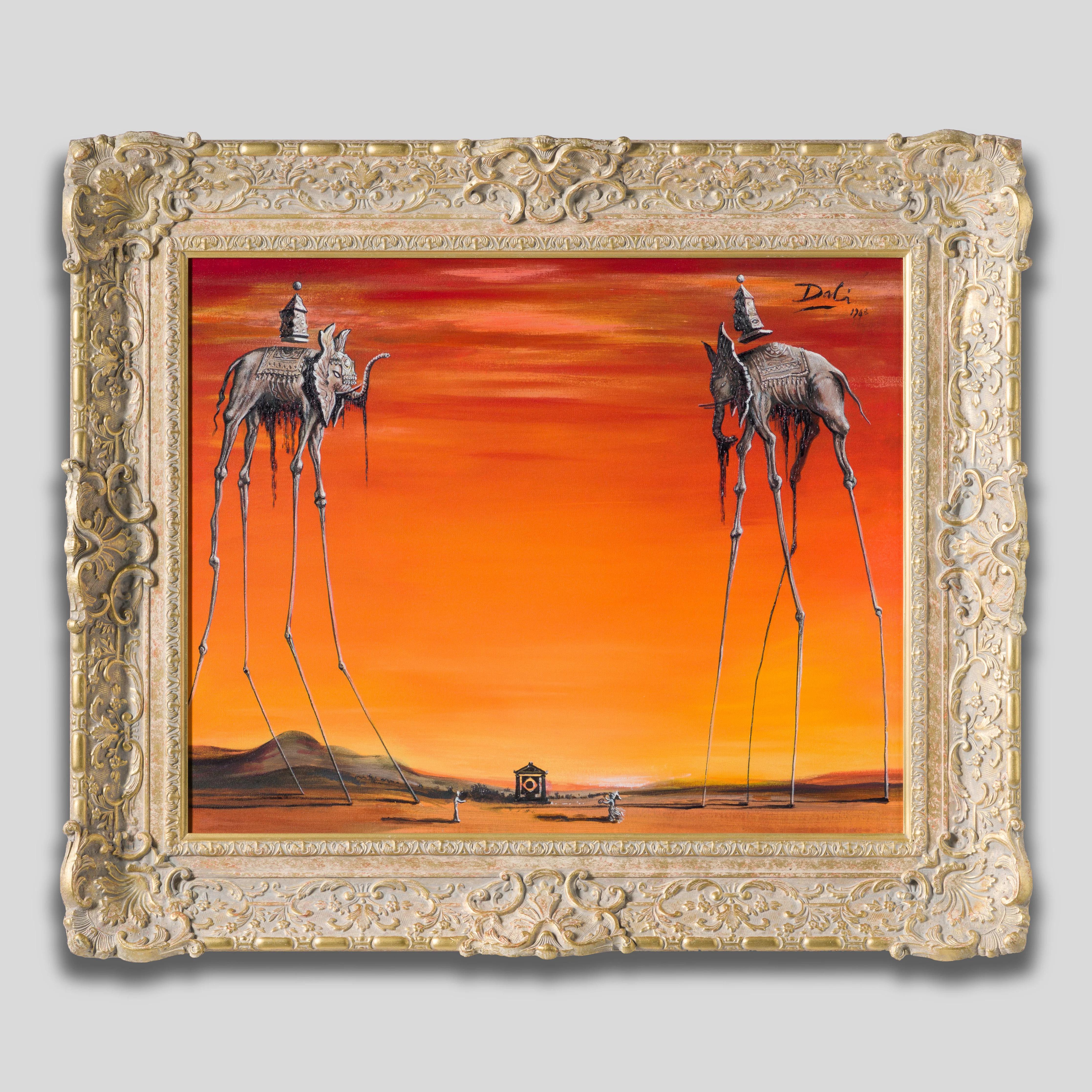 Elephants in the Style of Salvador Dalí