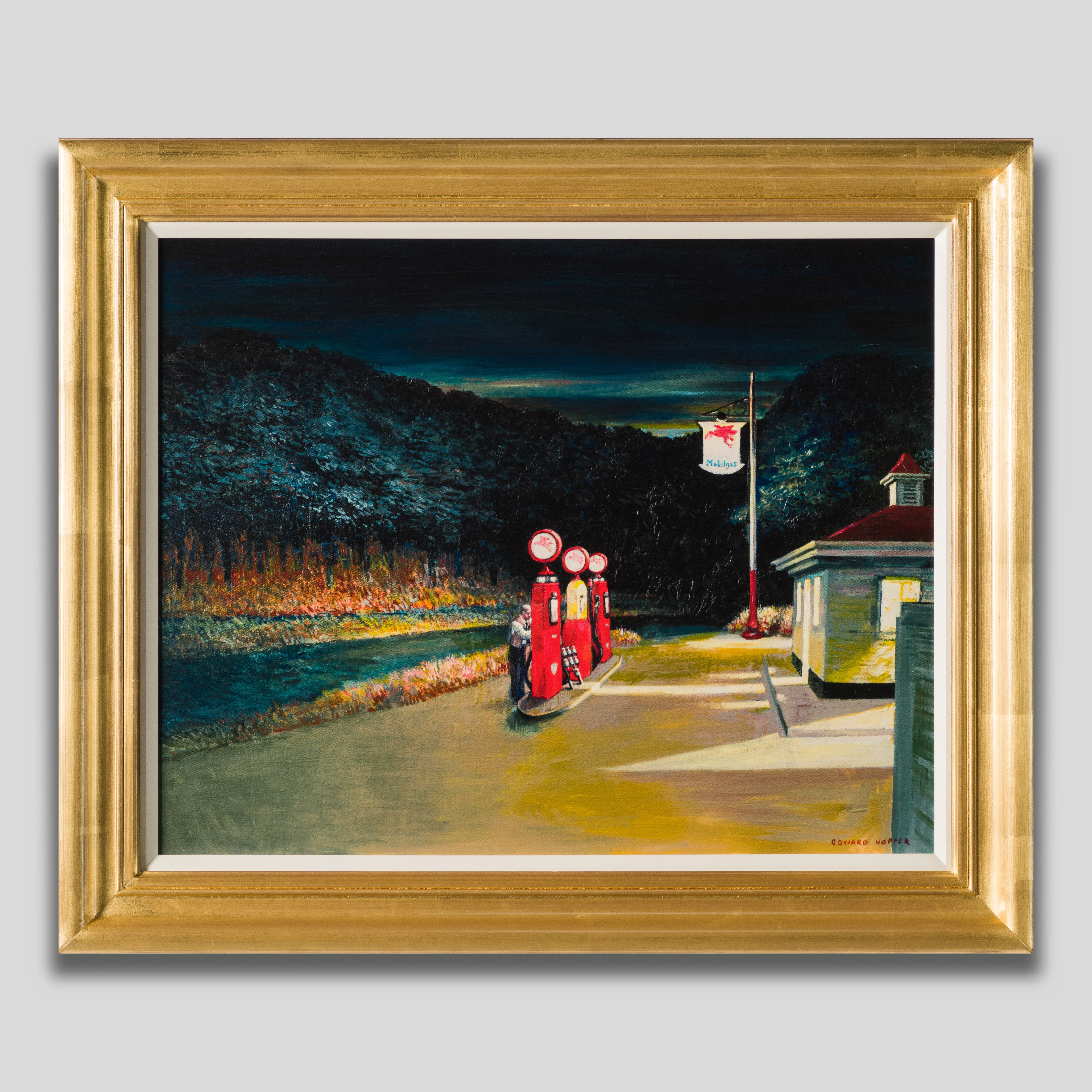 Gas, 1940' In The Style of Edward Hopper