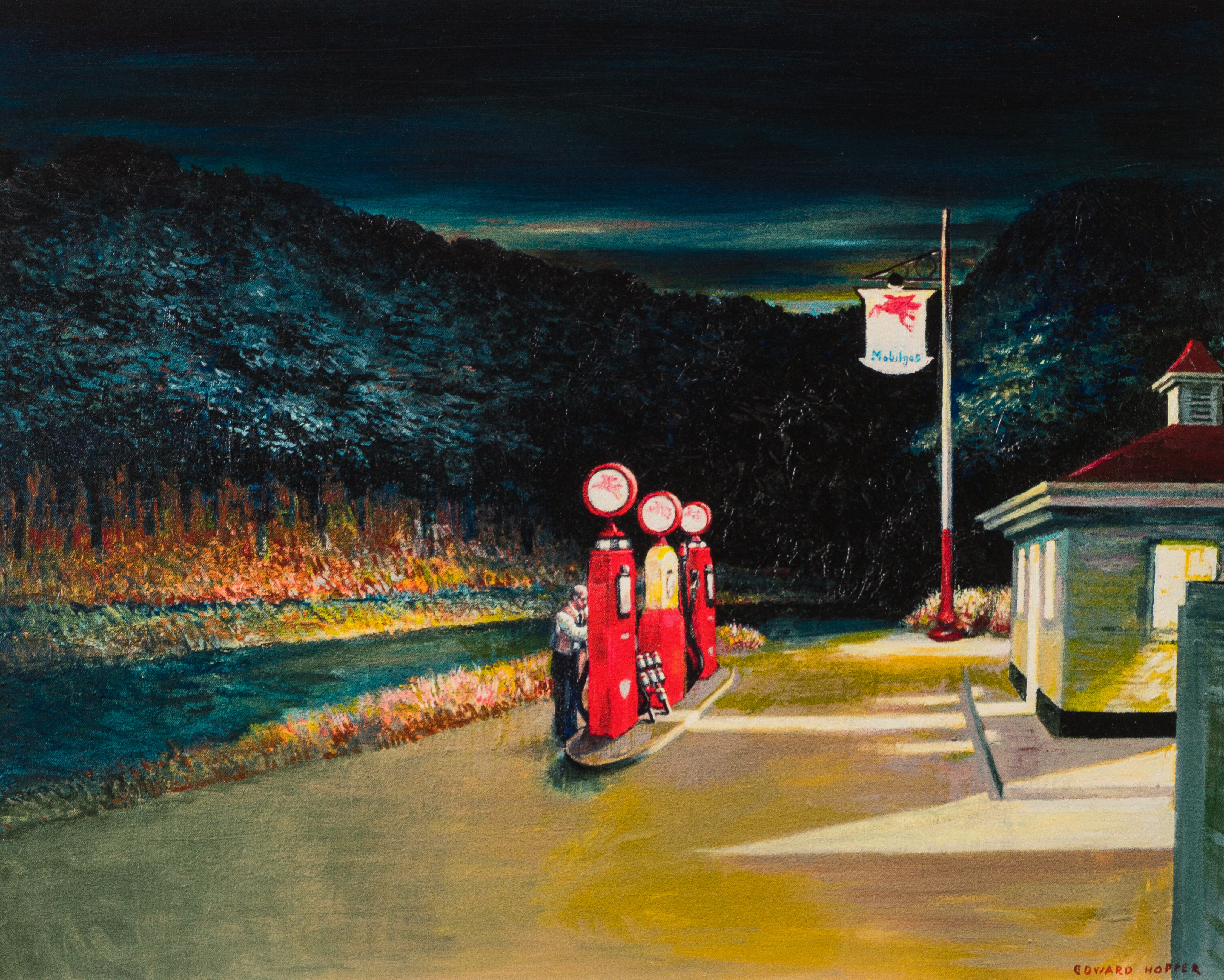 Gas, 1940' In The Style of Edward Hopper - Image 7