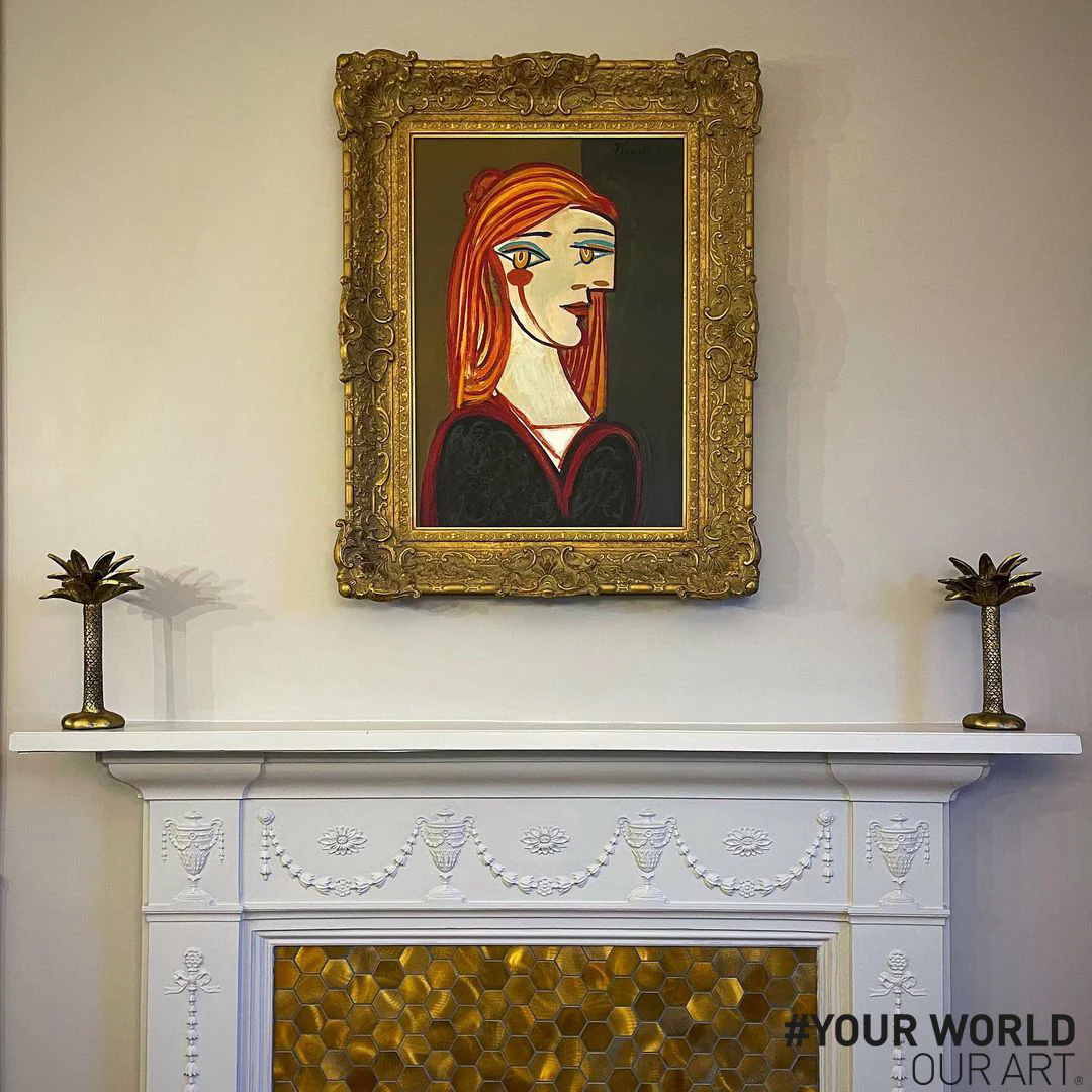 Girl with Red Hair Portrait in the Style of Pablo Picasso - Image 3