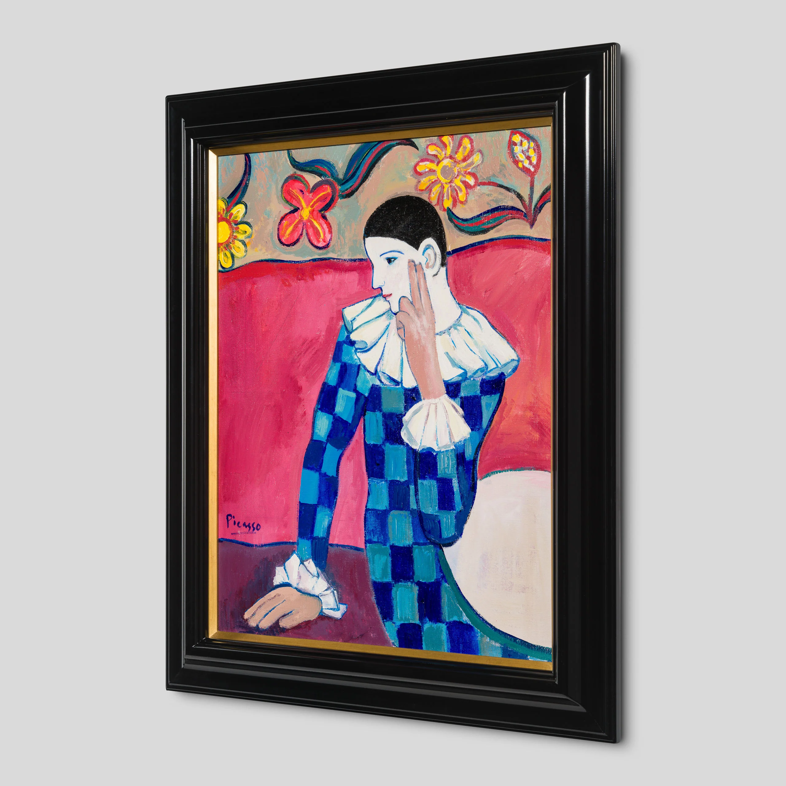 Harlequin Leaning On His Elbow In The Style Of Pablo Picasso 1901 - Image 2