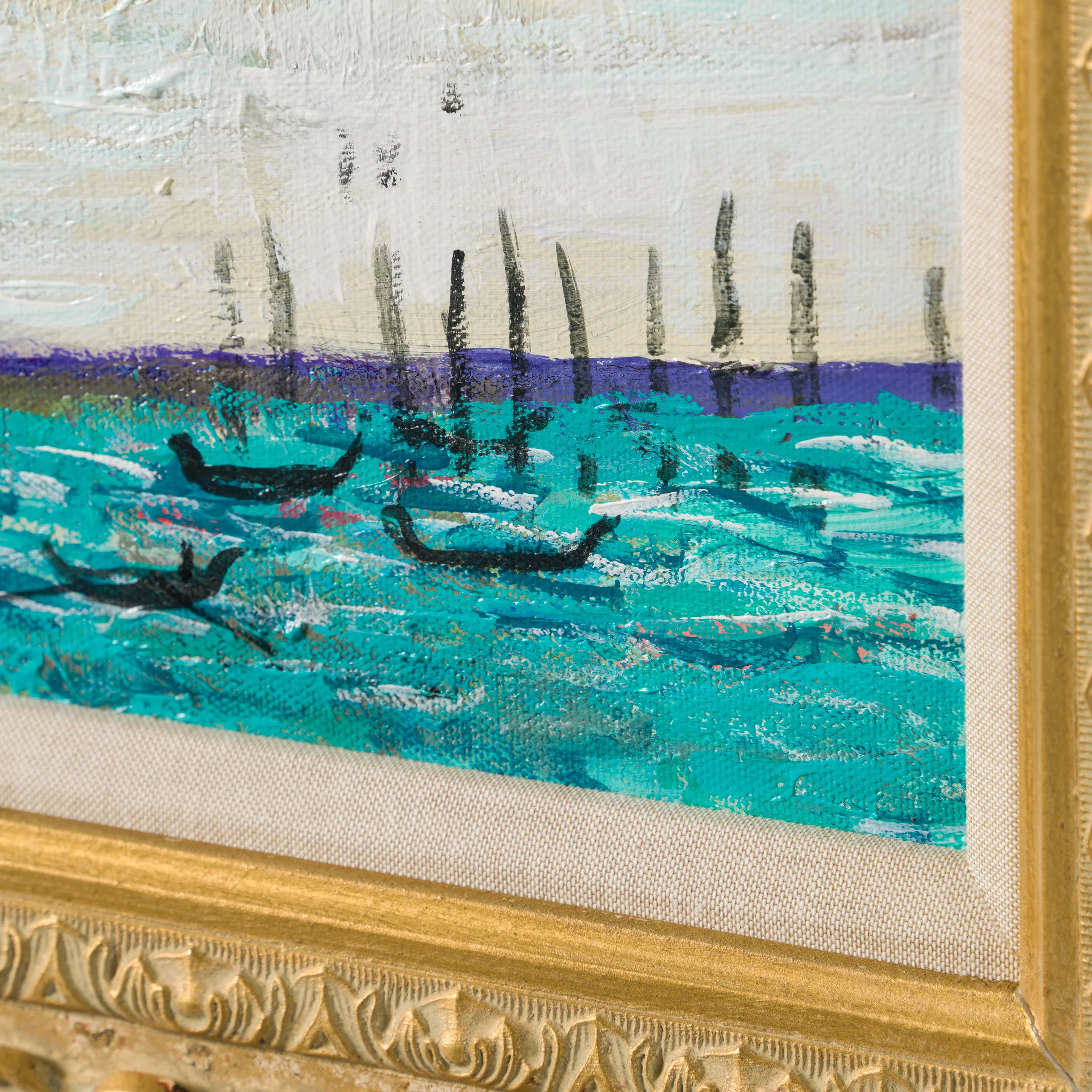 Santa Maria Della Salute From Hotel Balcony In The Style Of Claude Monet, 1908 - Image 5