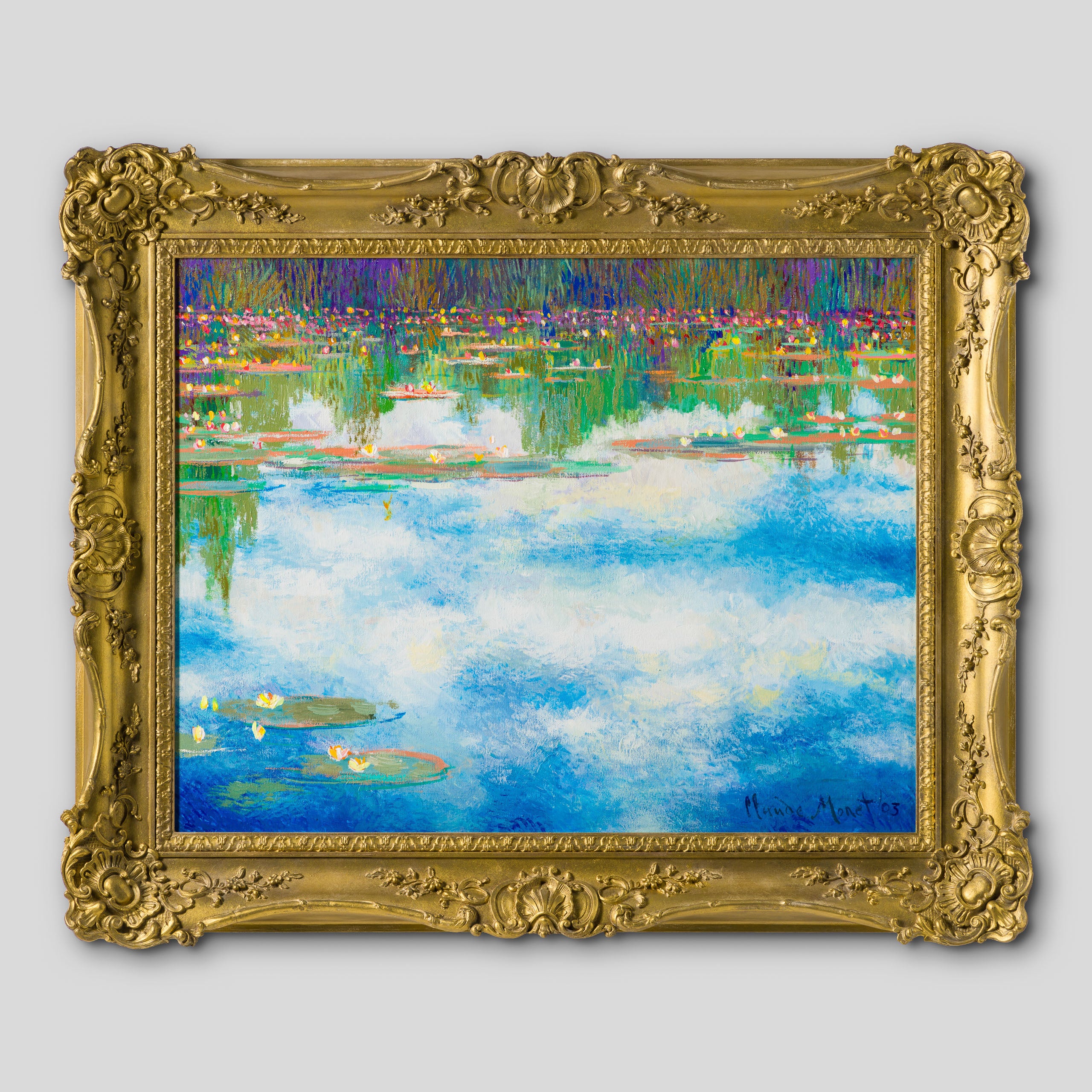 Water Lilies Cloud Series In The Style Of Claude Monet, 1904