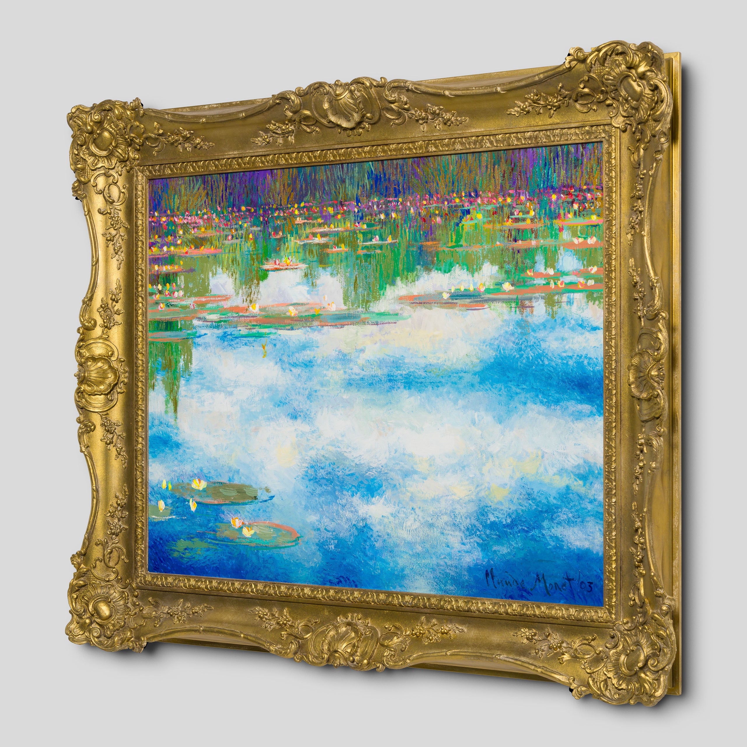 Water Lilies Cloud Series In The Style Of Claude Monet, 1904 - Image 2