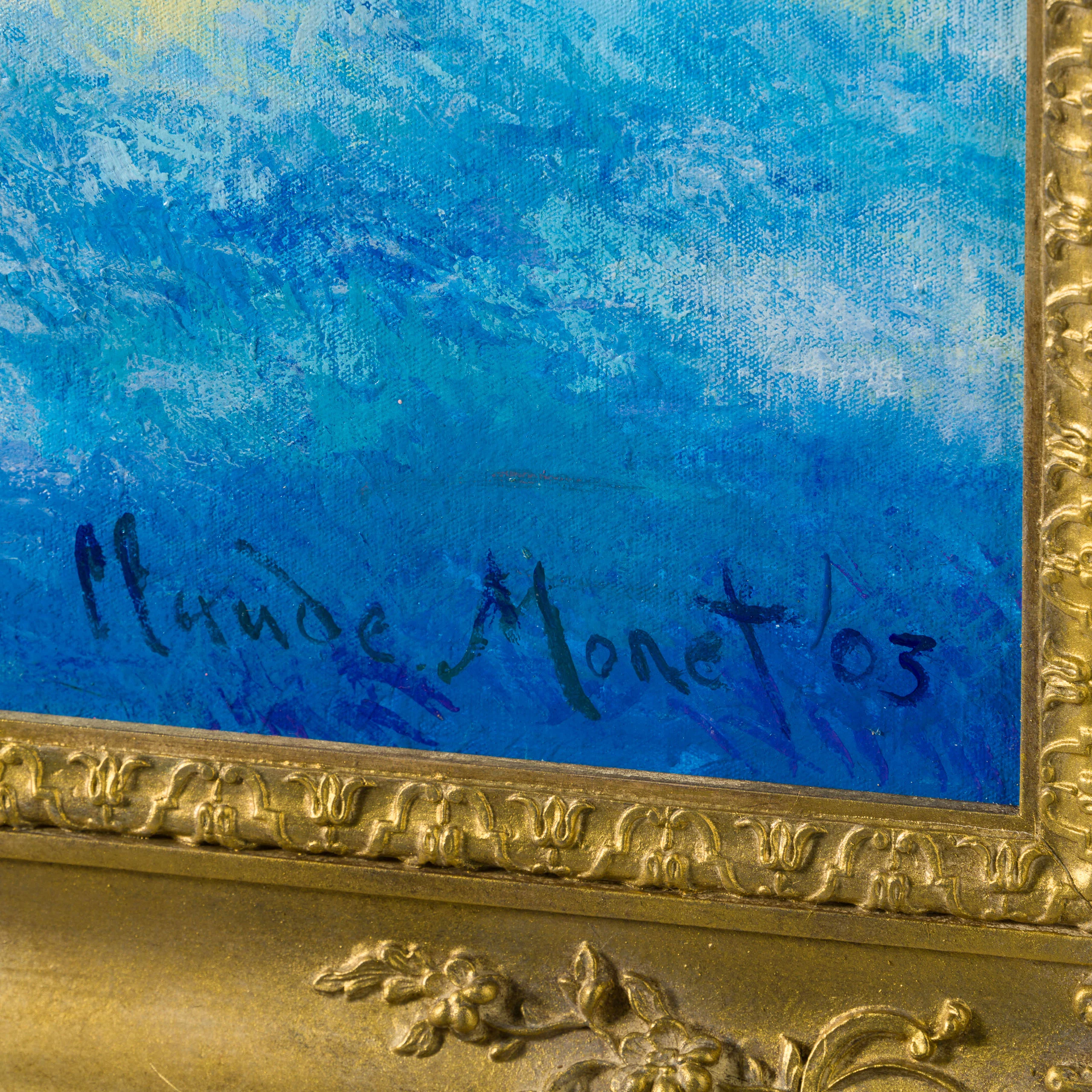 Water Lilies Cloud Series In The Style Of Claude Monet, 1904 - Image 6