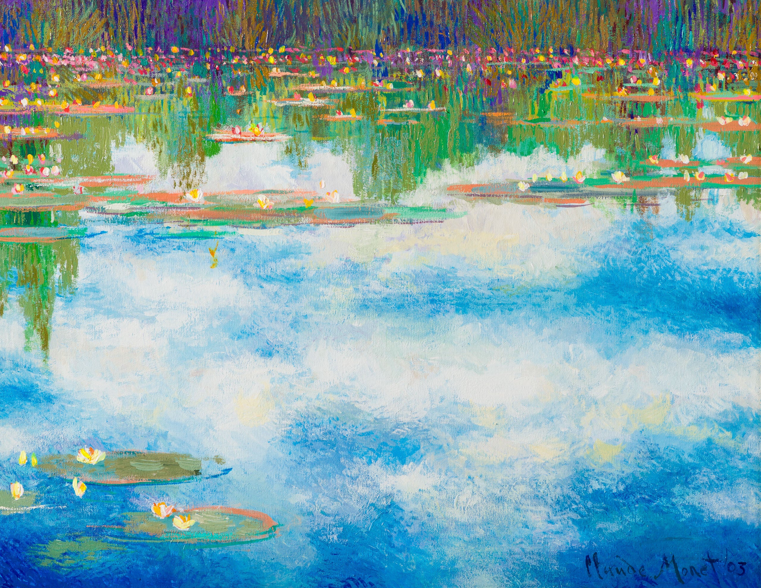 Water Lilies Cloud Series In The Style Of Claude Monet, 1904 - Image 7