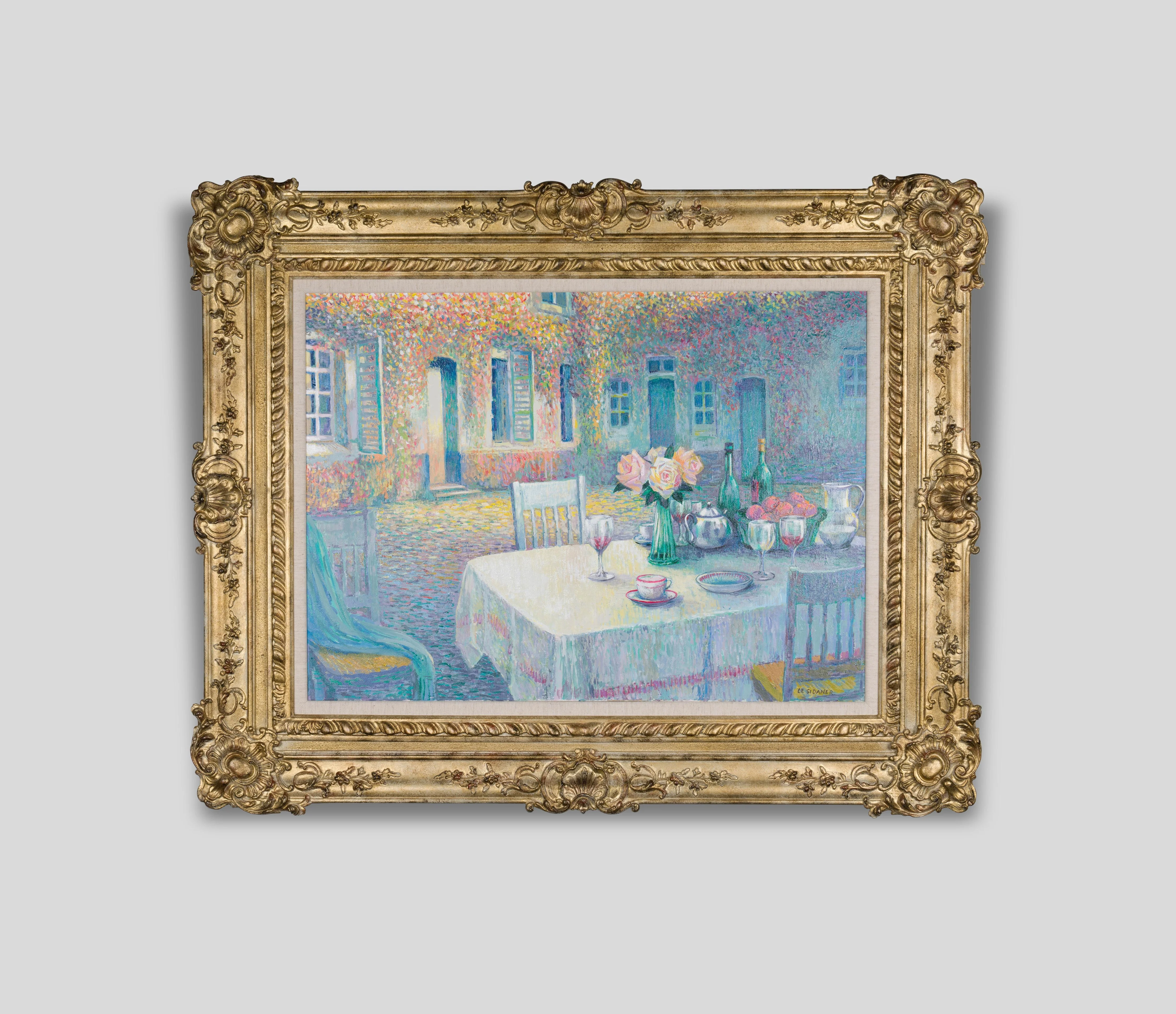 Le Petit Dejeuner In The Style Of Henri Le Sidaner 1862-1939