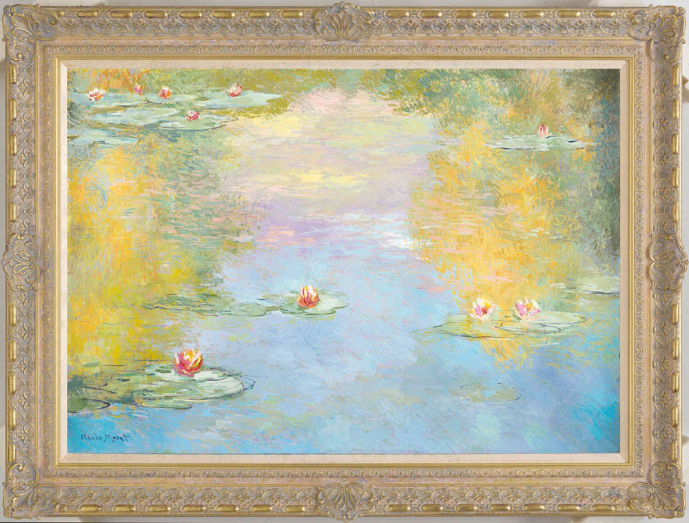 Lilies - Morning Effect (in the style of Claude Monet 1906)