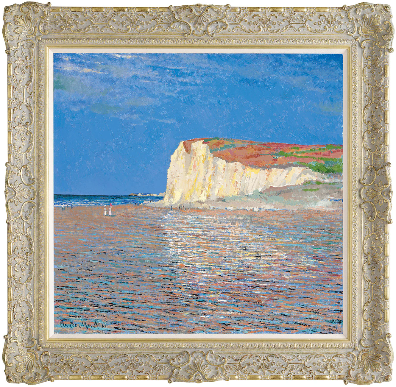 Low Tide At Pourville (In The Style Of Claude Monet)