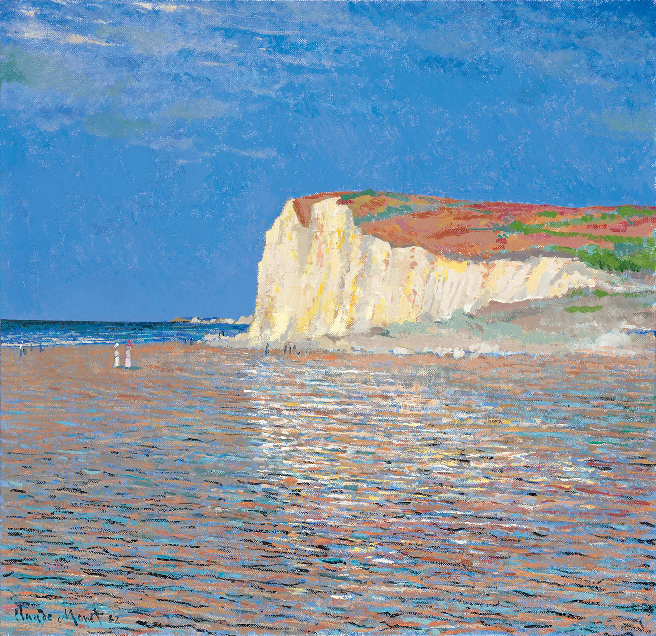 Low Tide At Pourville (In The Style Of Claude Monet) - Image 2