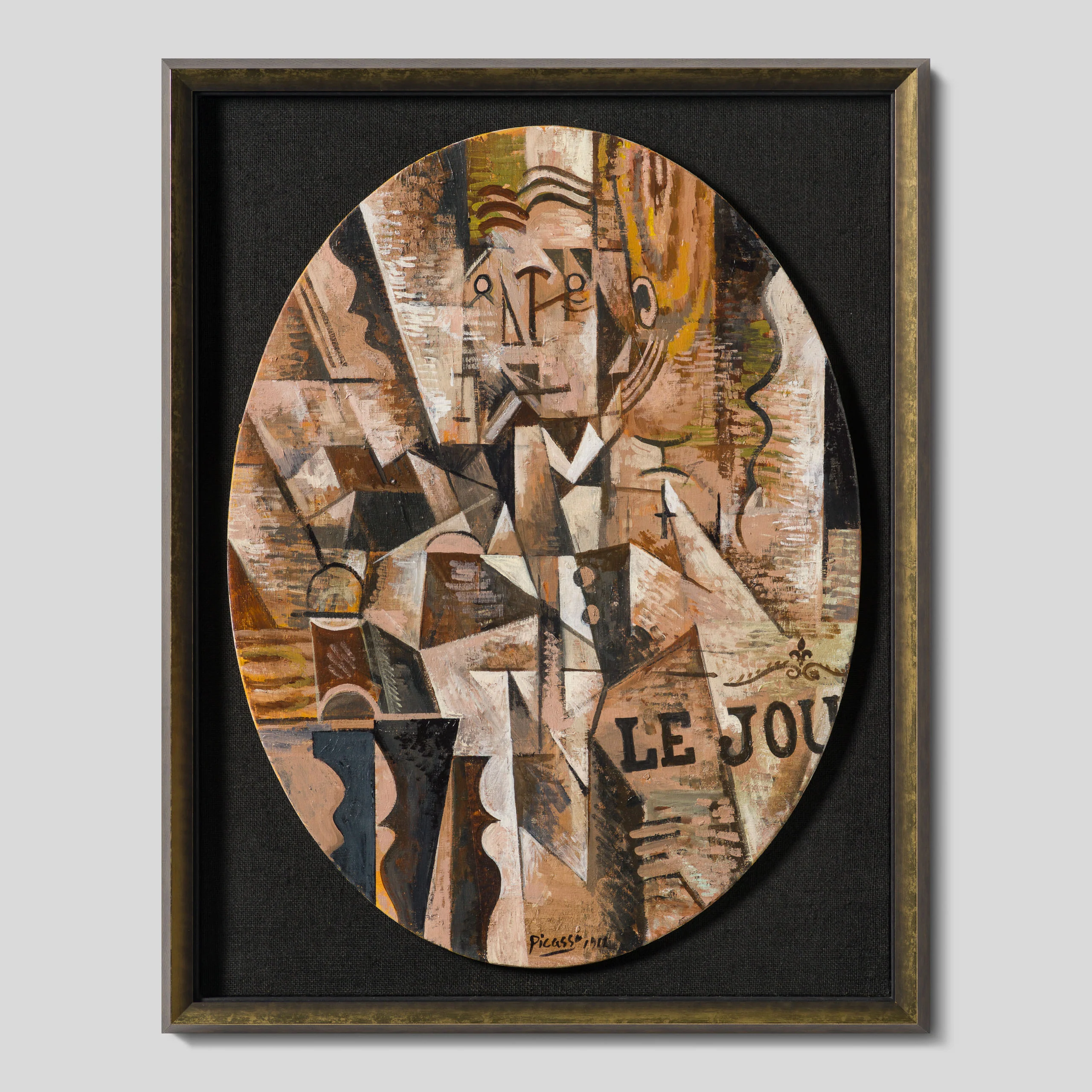 Man Reading Newspaper In The Style Of Pablo Picasso 1912