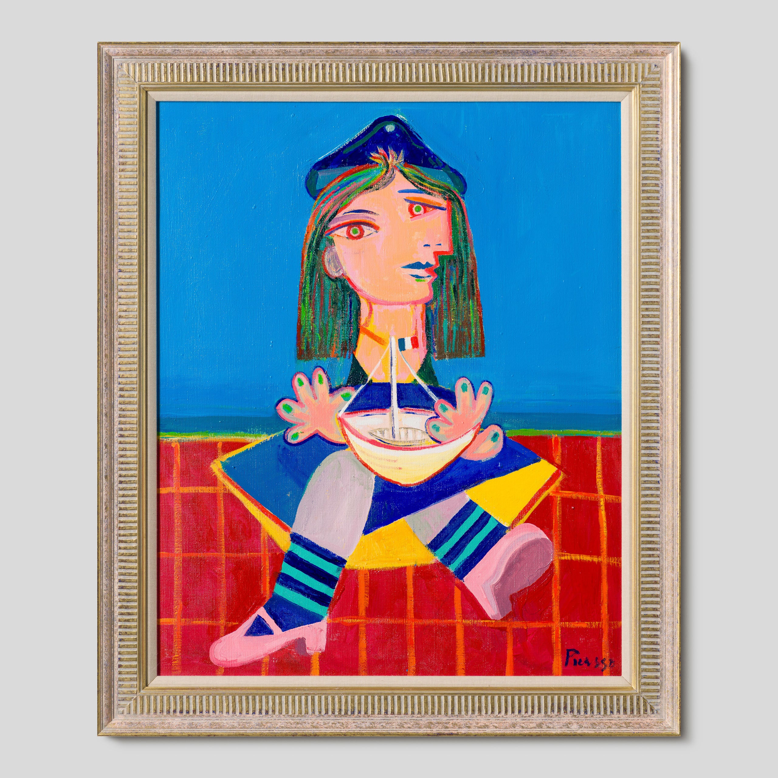 Maya With A Boat In The Style Of Pablo Picasso 1938