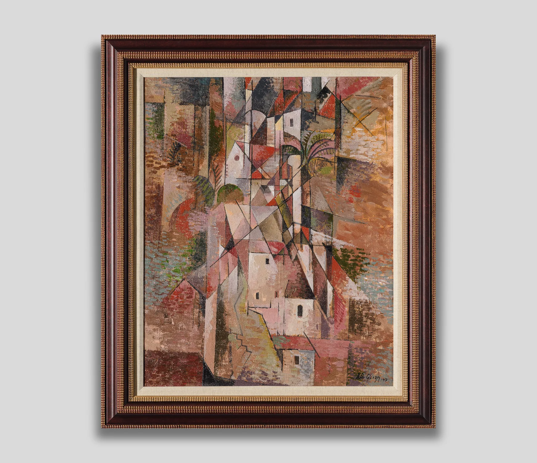 Mountain Village 1912 In The Style Of Albert Gleizes