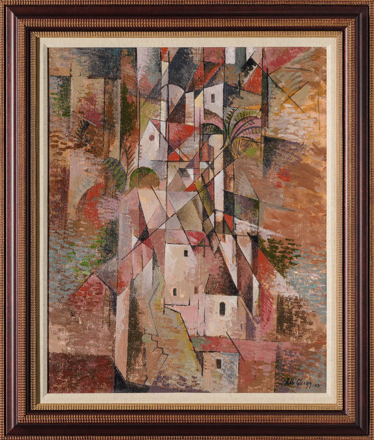 Mountain Village 1912 In The Style Of Albert Gleizes - Image 7