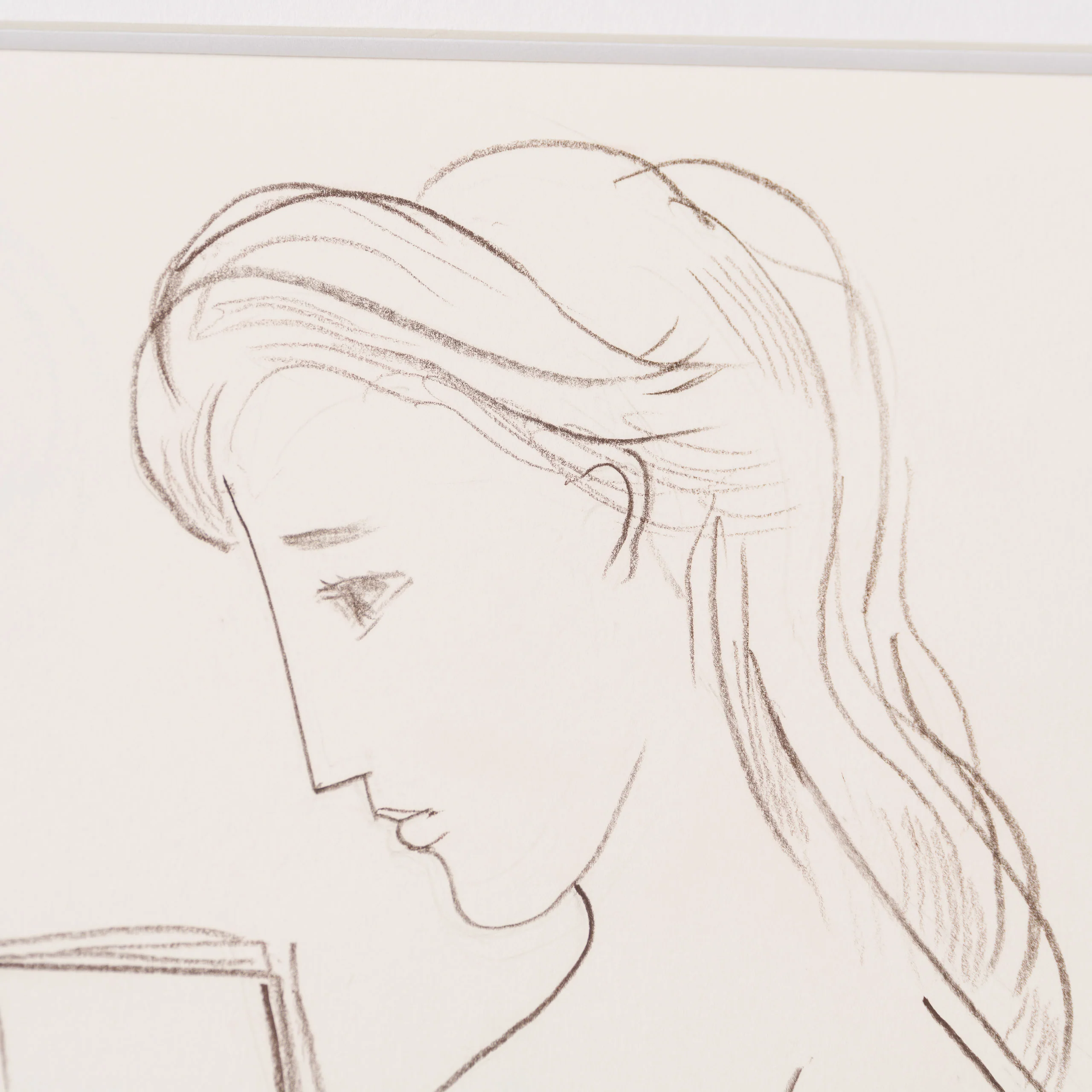 Nude Reading On Beach (3) Pencil Study In The Style Of Pablo Picasso 1920 - Image 3