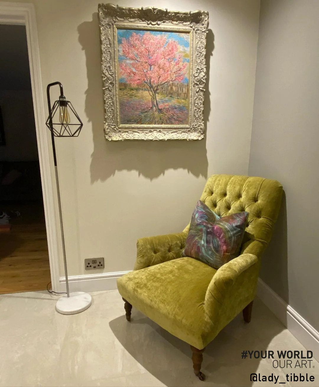 Peach Trees in Bloom in the Style of Vincent van Gogh - Image 3