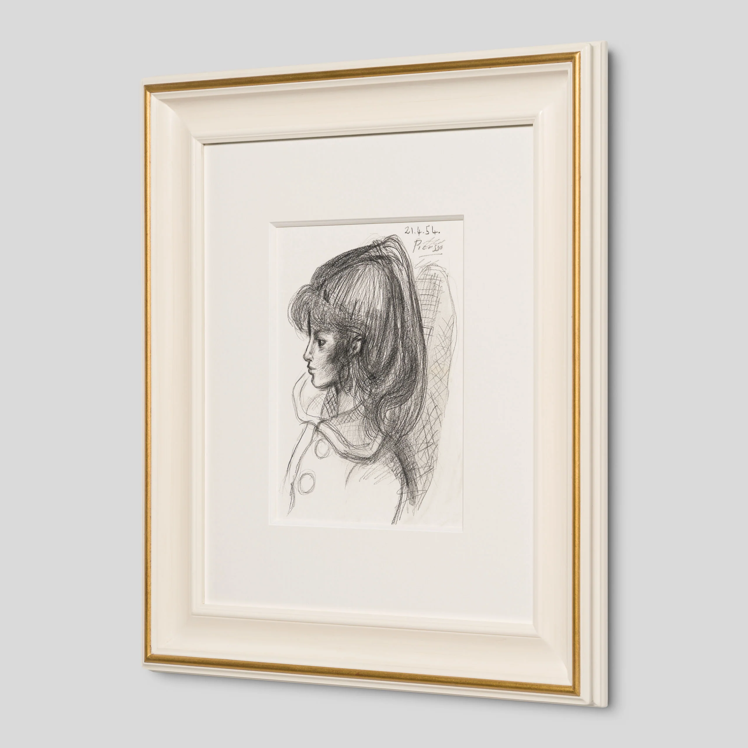 Pencil Study (3) of Sylvette David In The Style Of Pablo Picasso 1954 - Image 2