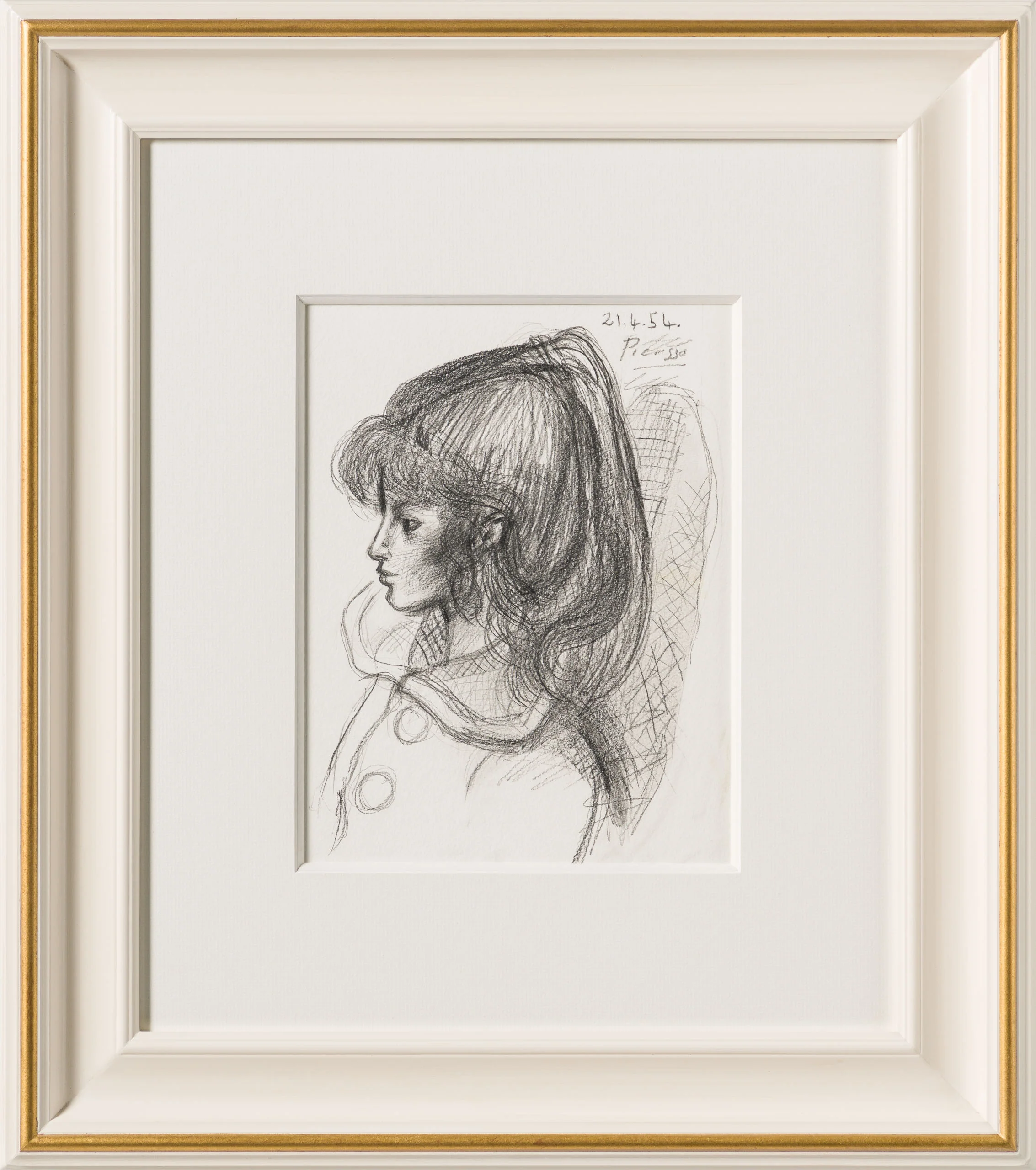 Pencil Study (3) of Sylvette David In The Style Of Pablo Picasso 1954 - Image 8