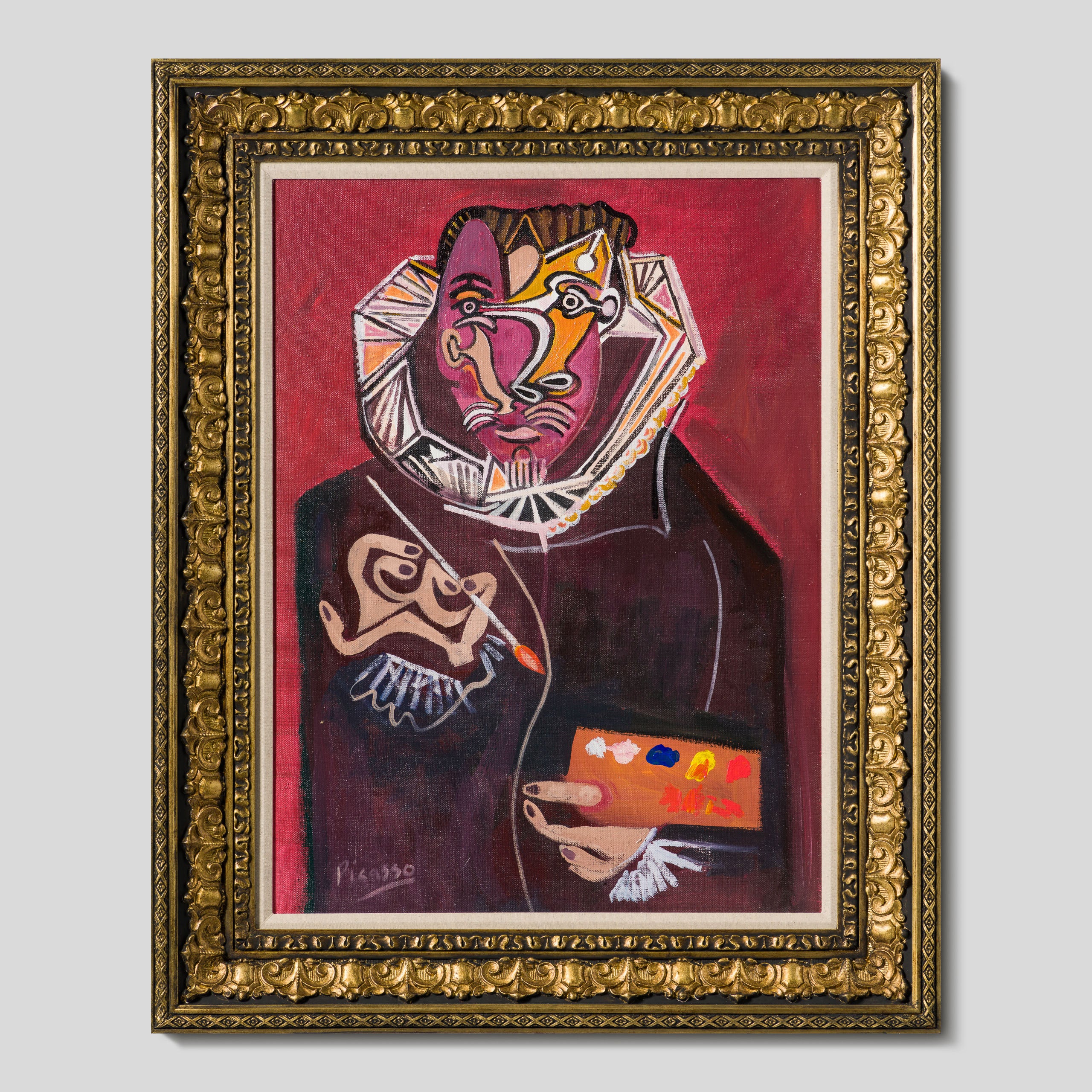 Portrait Of A Painter (After Velazuez) In The Style Of Pablo Picasso 1950