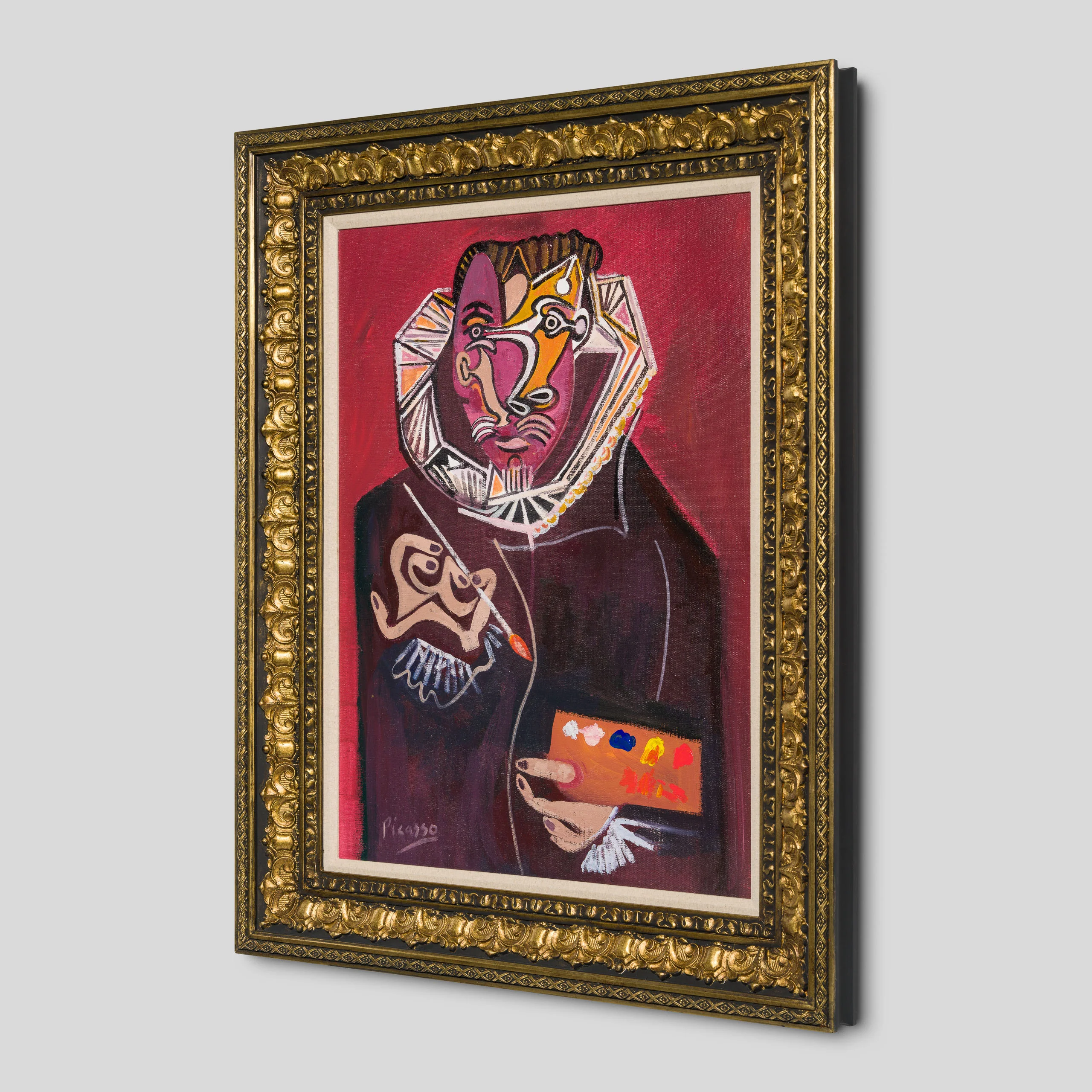 Portrait Of A Painter (After Velazuez) In The Style Of Pablo Picasso 1950 - Image 2