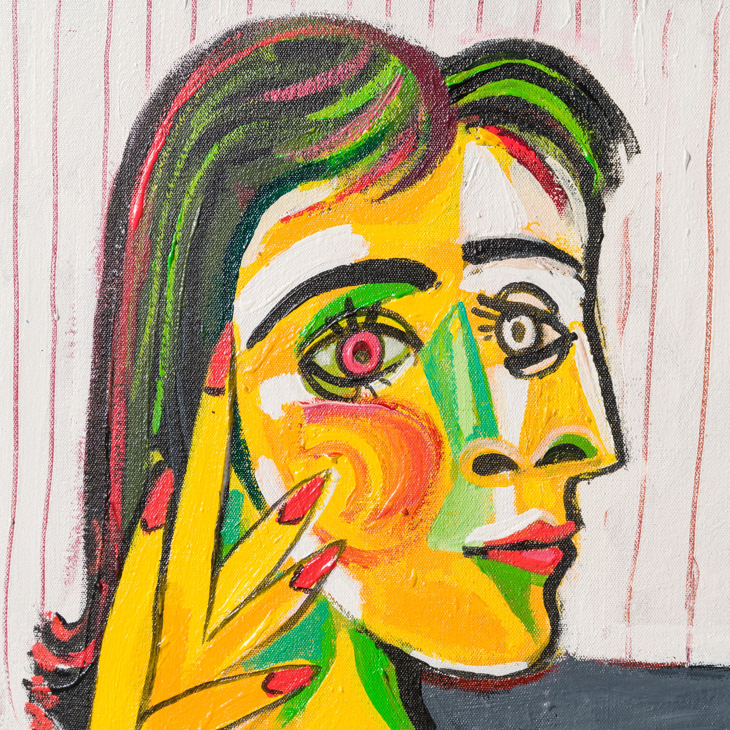 Portrait Of Dora Maar In The Style Of Pablo Picasso 1937 - Image 4