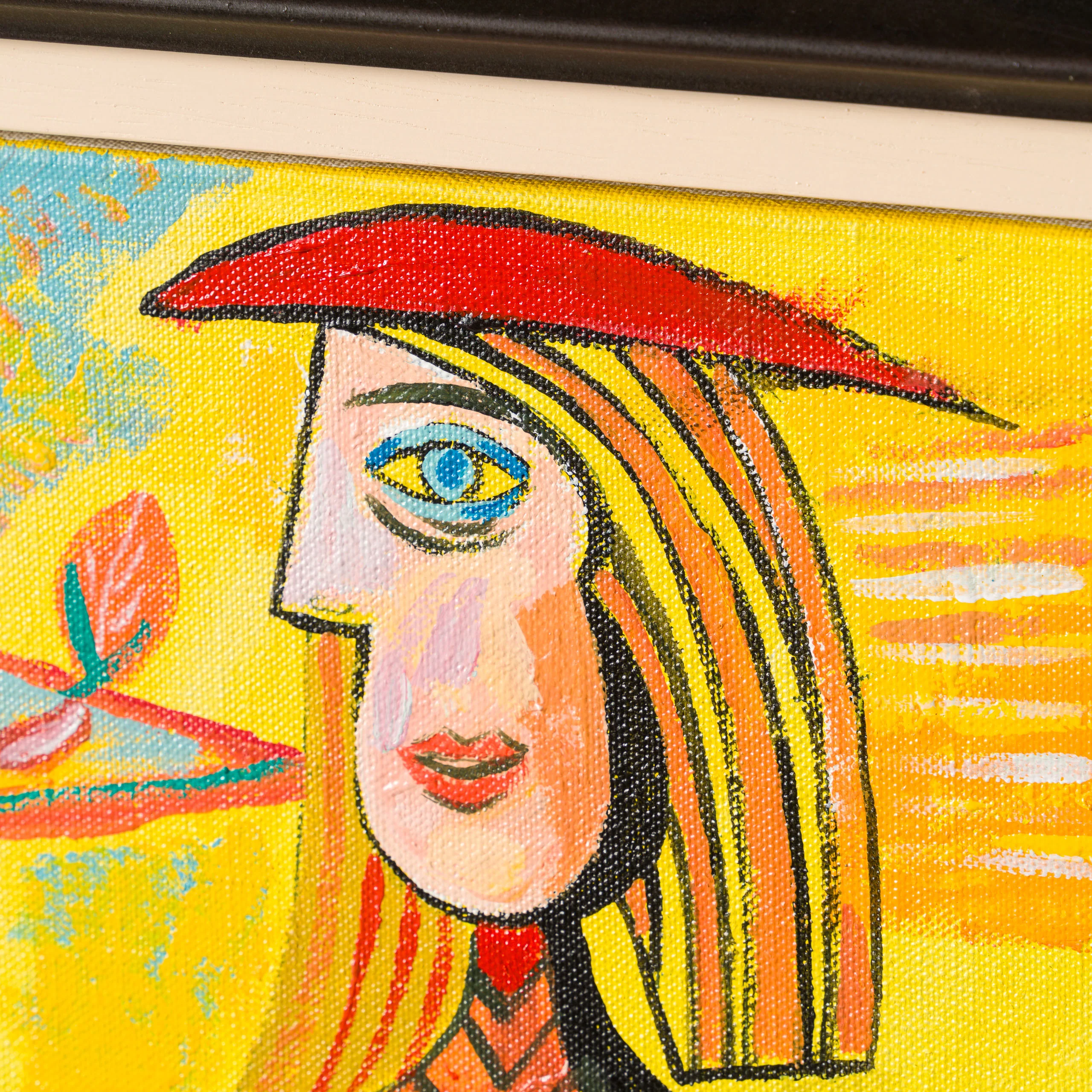 Seated Woman In Garden In The Style Of Pablo Picasso 1938 - Image 6