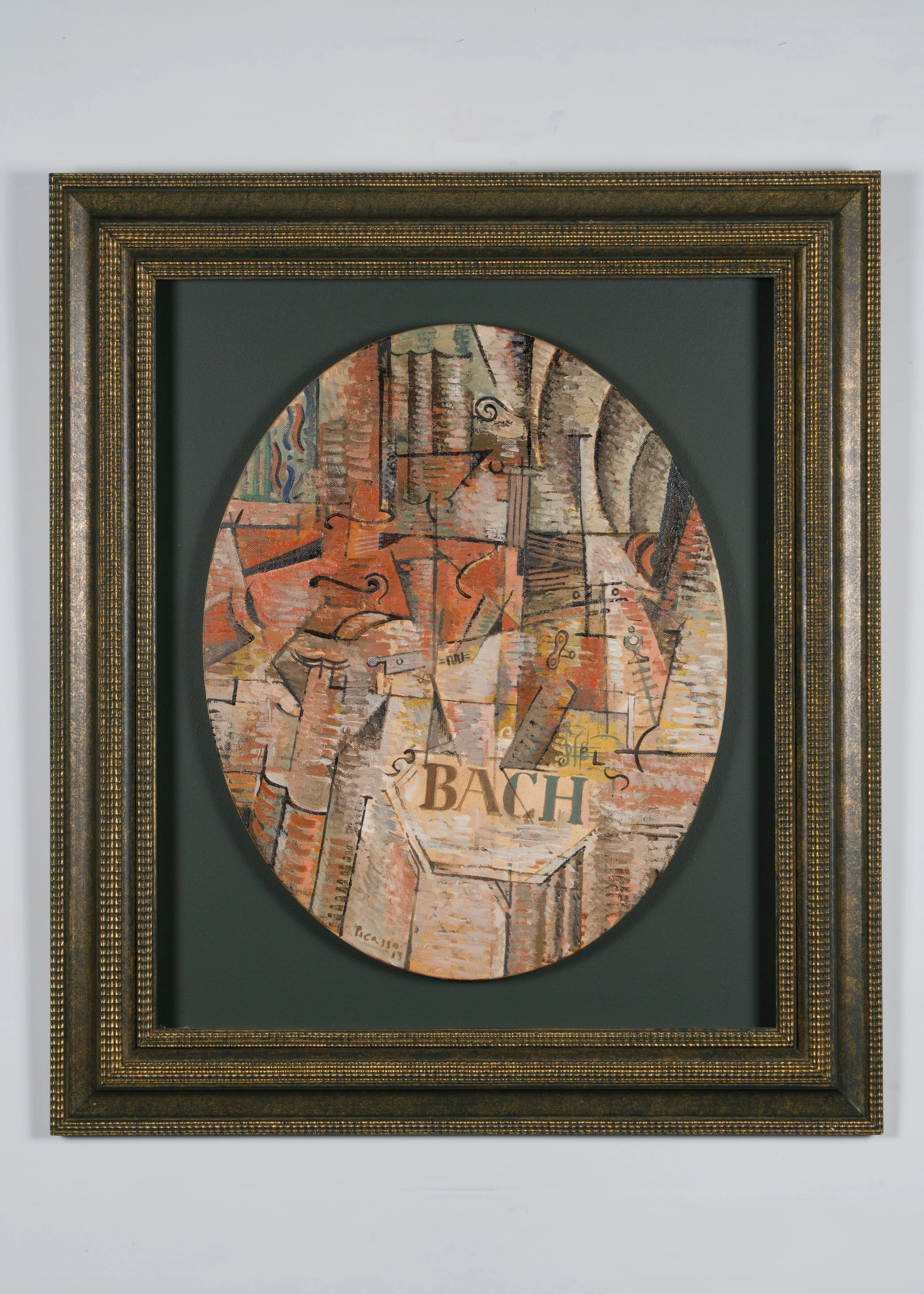 Still Life With Violin And Metronome 1913 In The Style Of Pablo Picasso