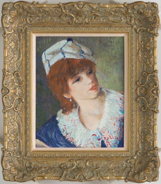 Study For Girl At A Boating Party 1880 (In The Style Of P.A. Renoir)
