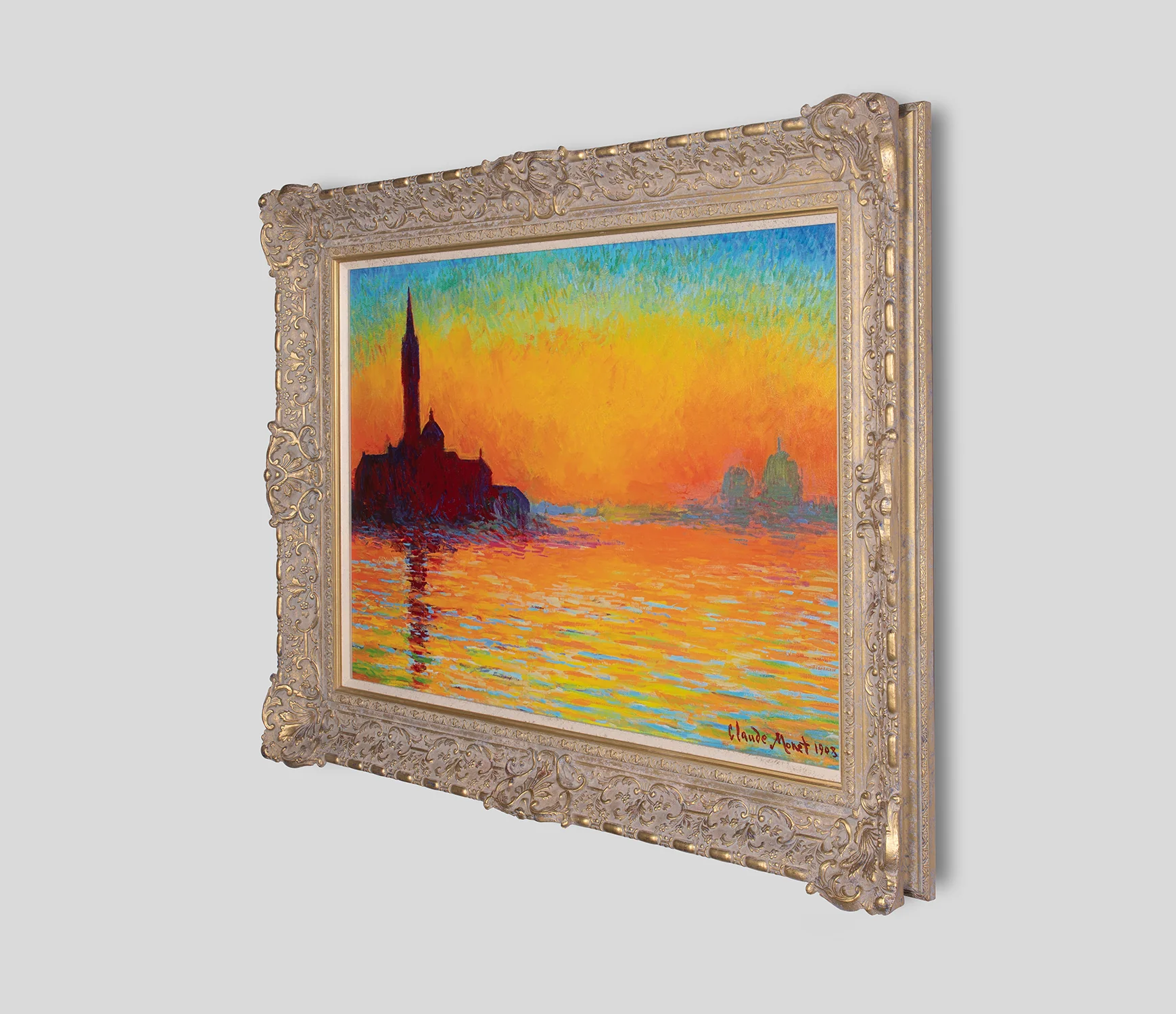 Sunset At San Giorgio Maggiore In The Style Of Claude Monet, 1908 - Image 2