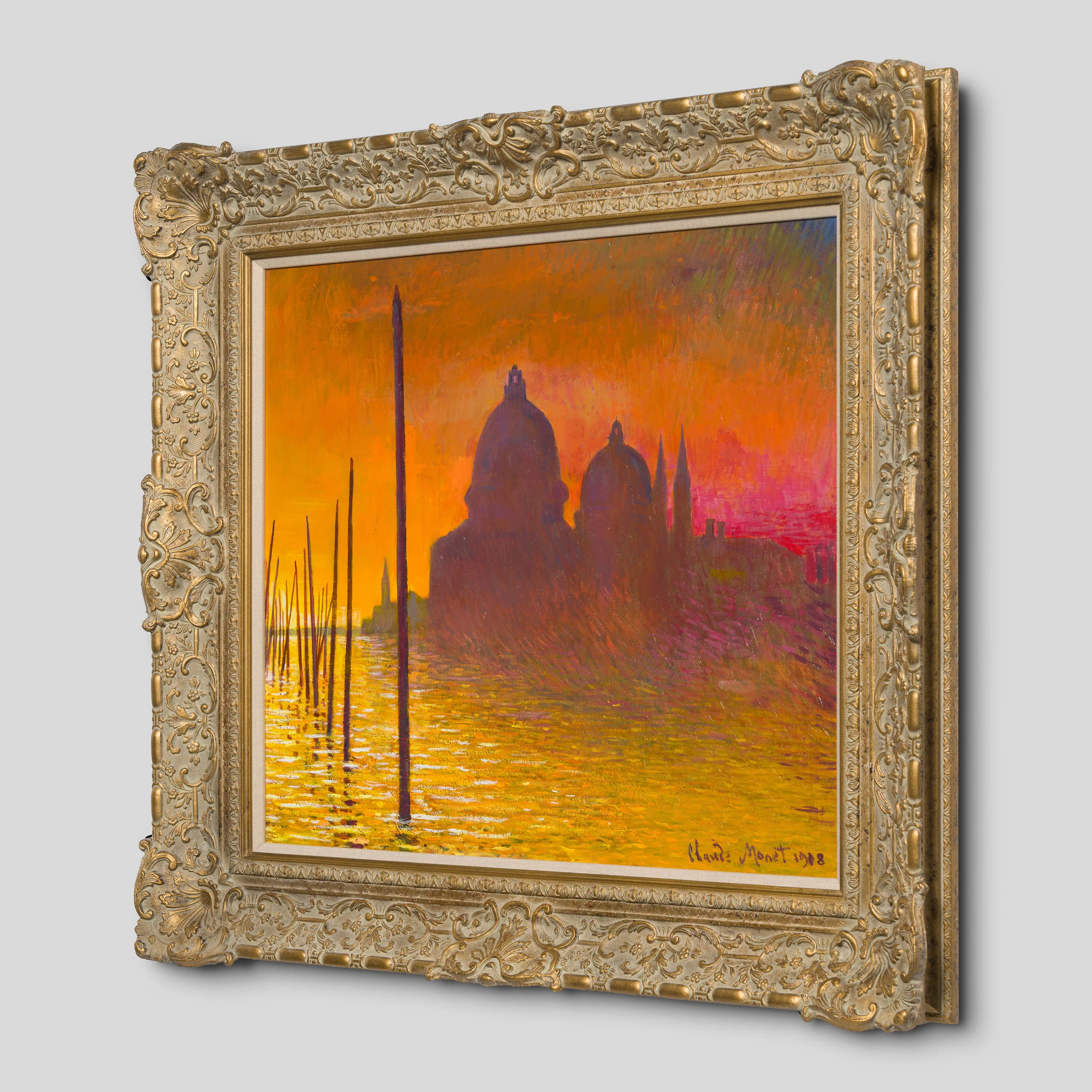 Sunset Over The Grand Canal Venice In The Style Of Claude Monet, 1908 - Image 2