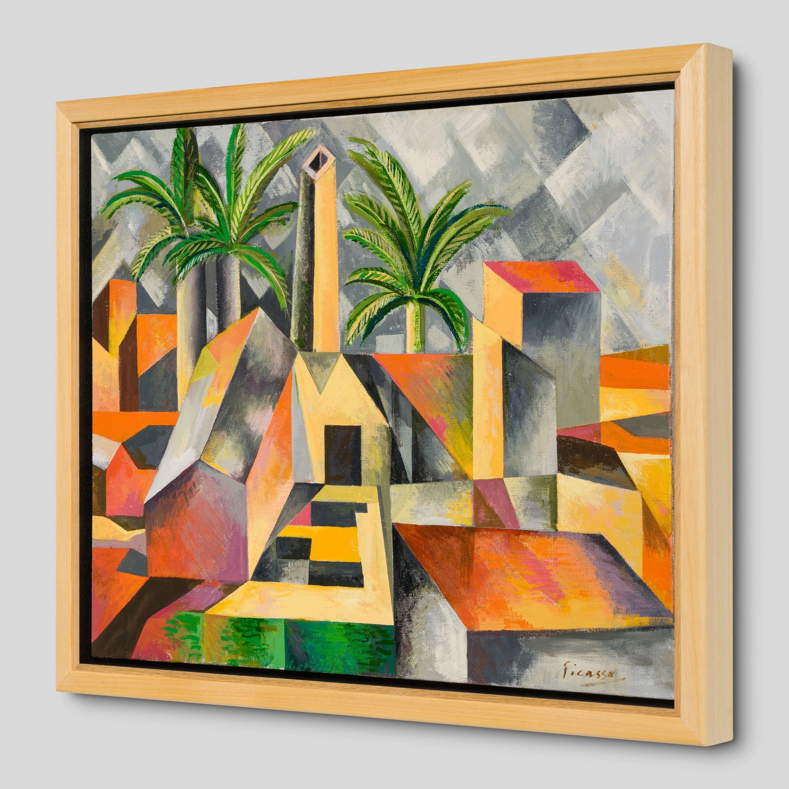 The Factory At Horta Al Ebro In The Style Of Pablo Picasso 1909 - Image 2