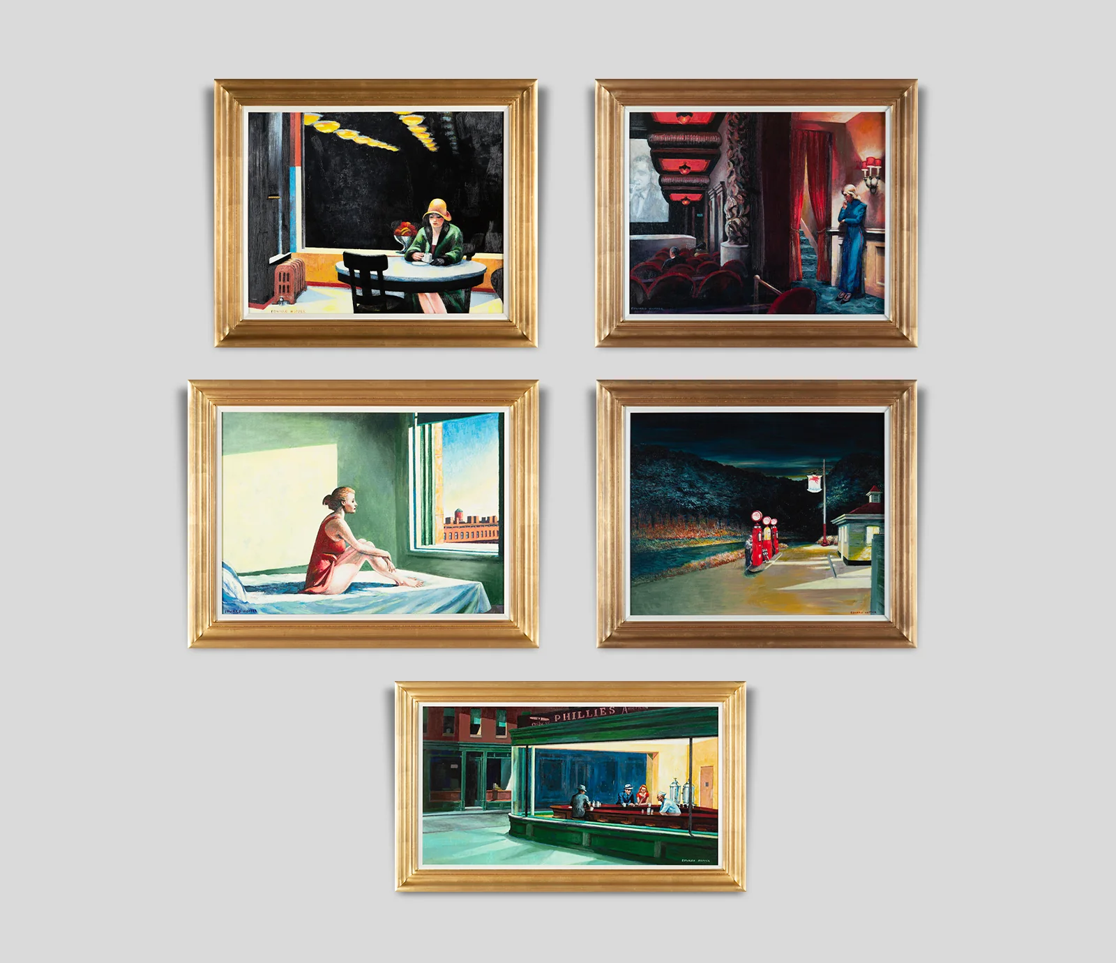 The Hopper Collection 2021 | Framed Set of Five