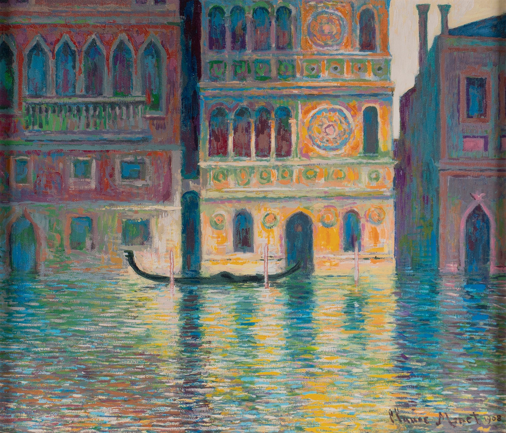 The Palazzo Dario in the style of Claude Monet, 1908 - Image 5