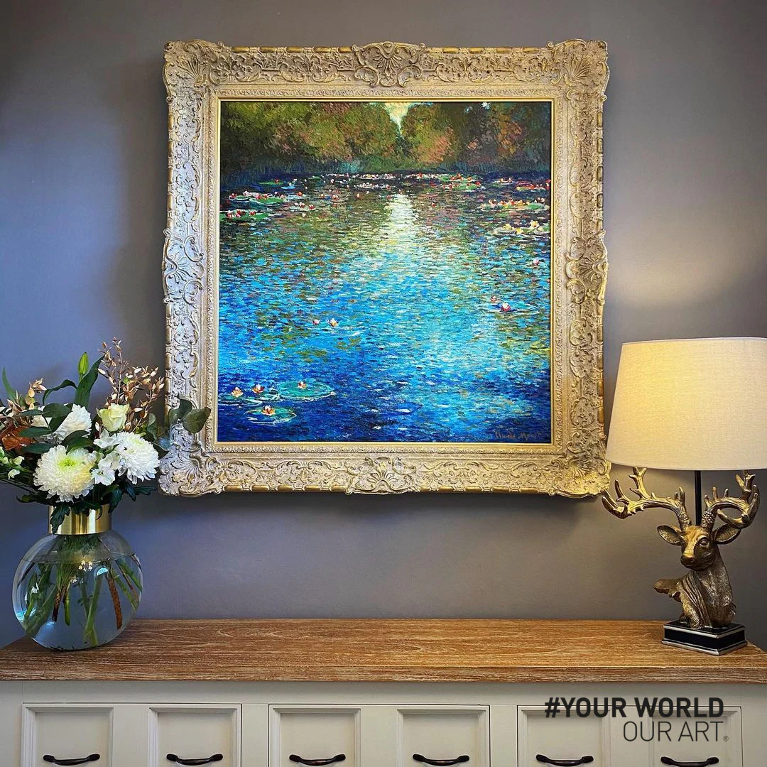 Waterlily Pond at Giverny in the Style of Claude Monet - Image 3