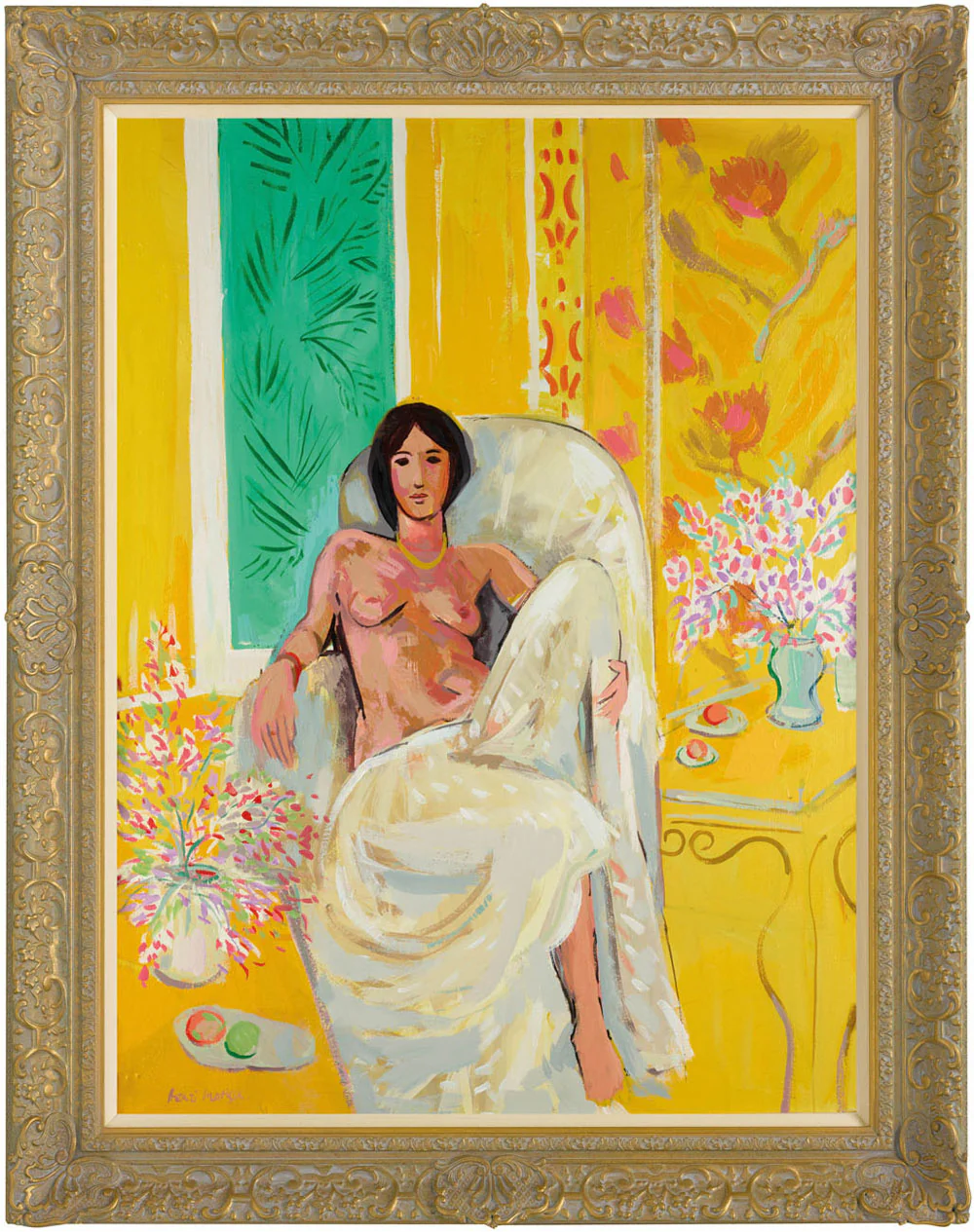 Yellow Odalisque (in the style of Henri Matisse) - Image 2