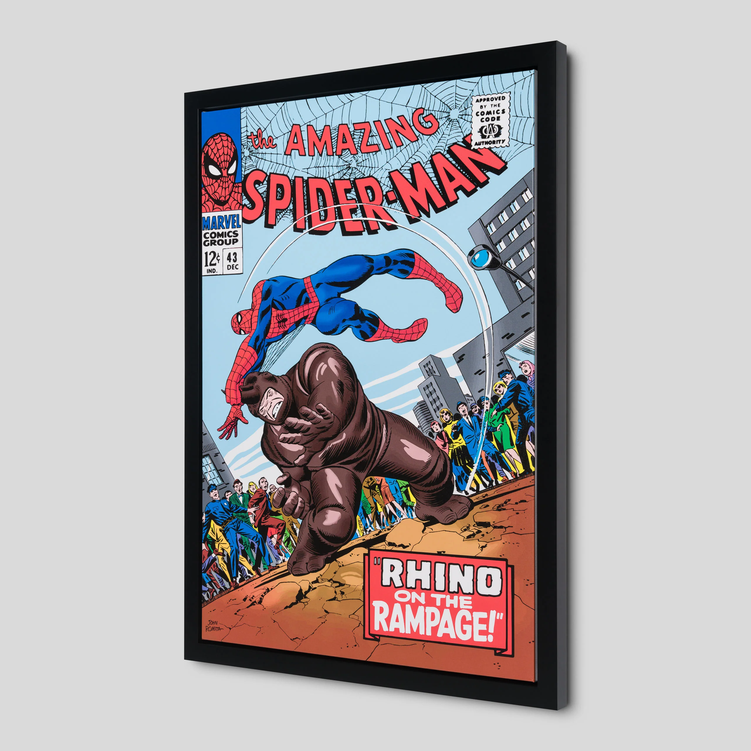 Amazing Spider-Man Vol.1 #43 | Hand-signed by John Romita Sr. - Image 2