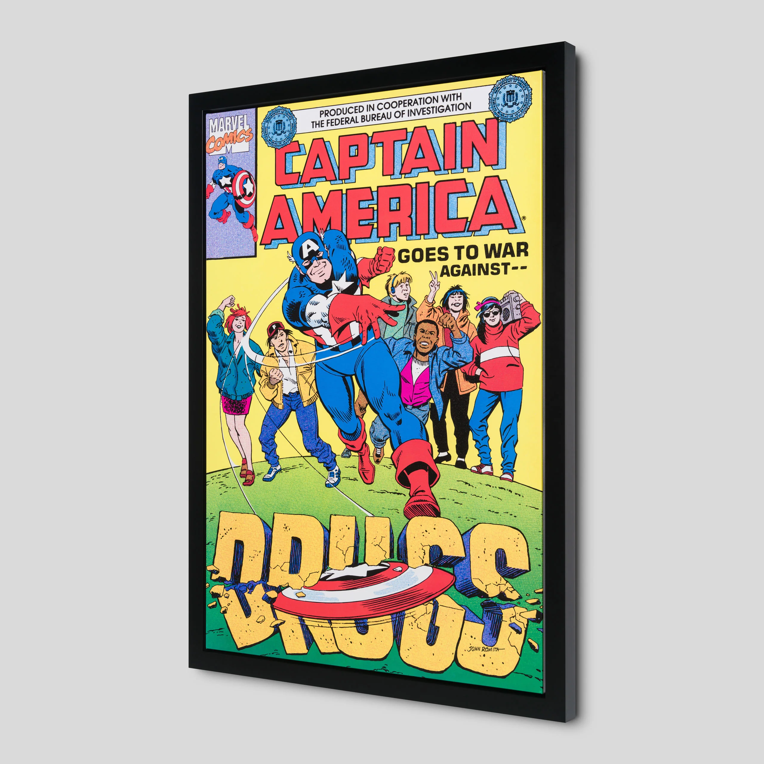 Captain America Goes To War Against Drugs | Hand-signed by John Romita Sr. - Image 2