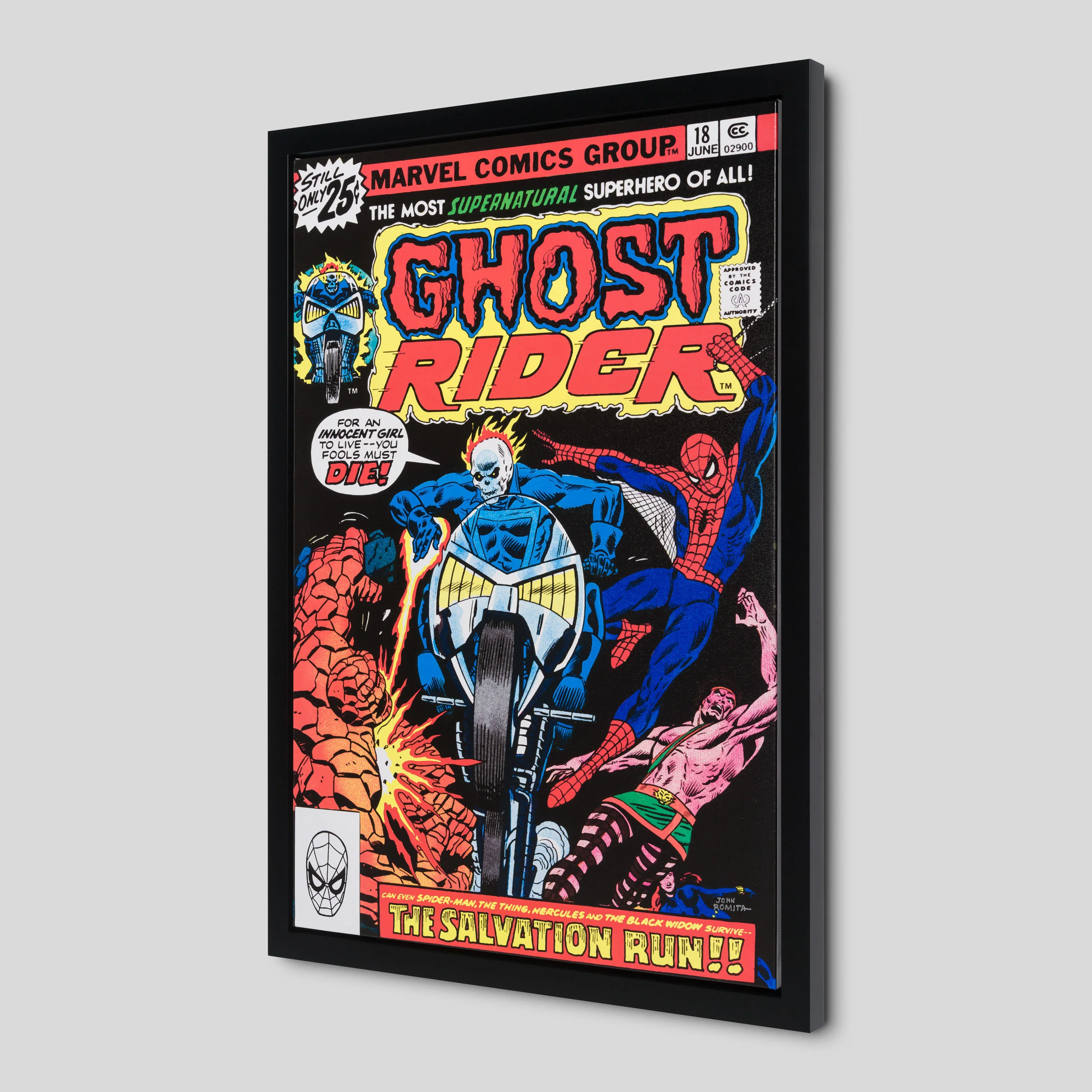 Ghost Rider Vol.2 #18 | Hand-signed by John Romita Sr. - Image 2